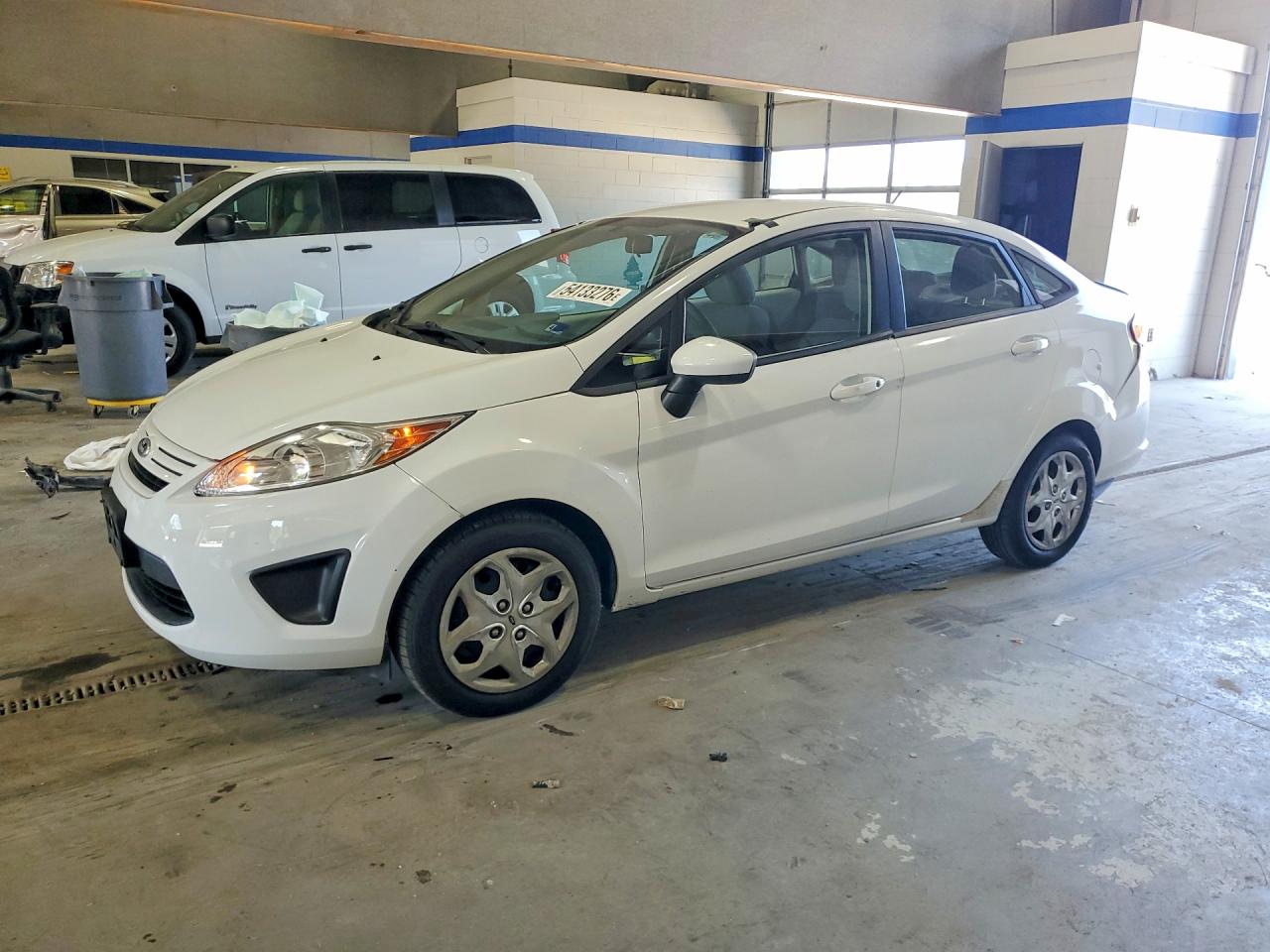 2013 Ford Fiesta S White vin: 3FADP4AJ6DM191637