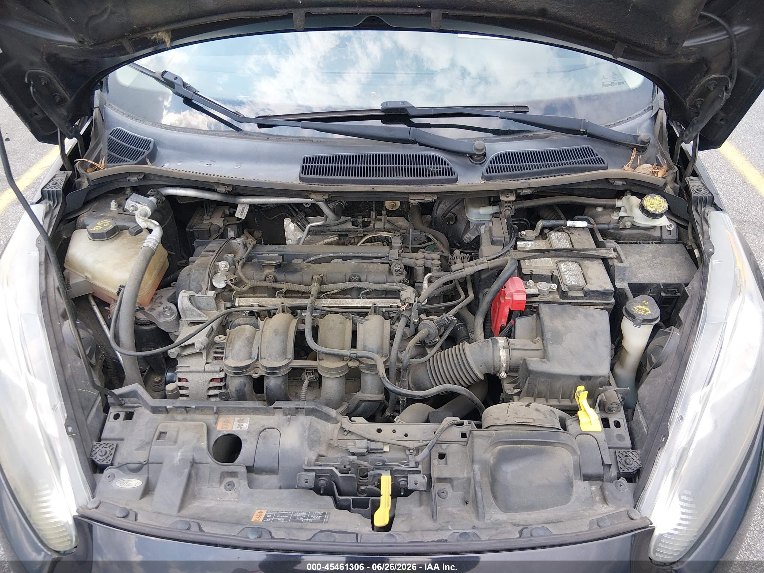2014 Ford Fiesta S Black vin: 3FADP4AJ6EM189145