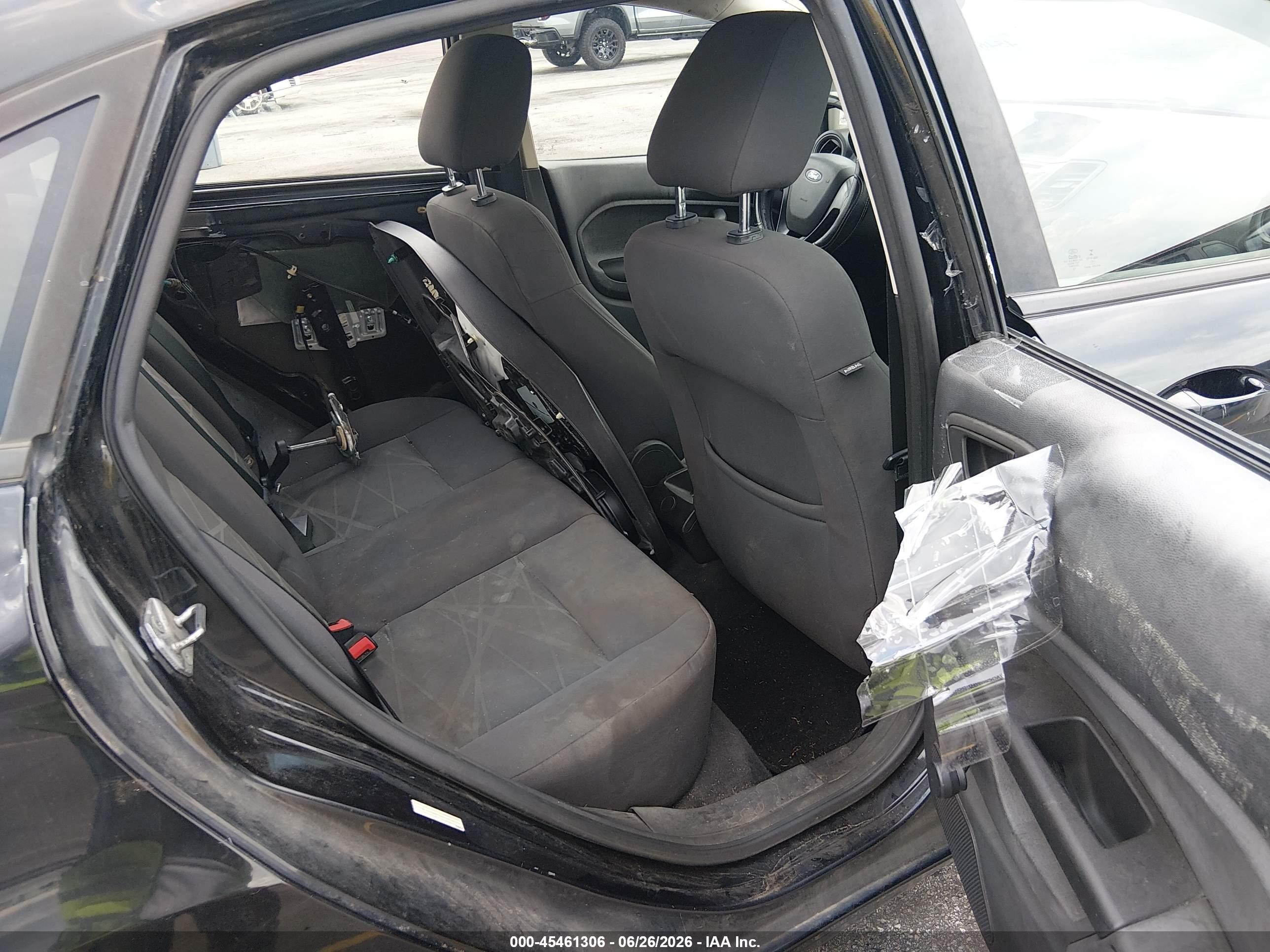 2014 Ford Fiesta S Black vin: 3FADP4AJ6EM189145