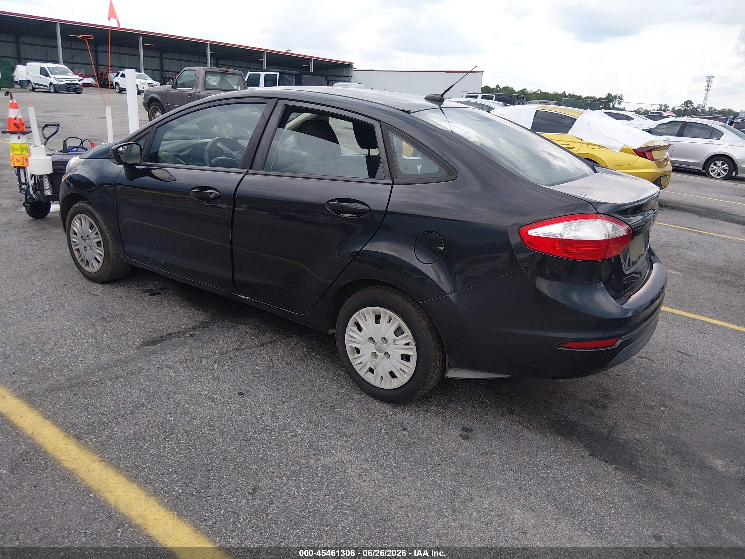 2014 Ford Fiesta S Black vin: 3FADP4AJ6EM189145