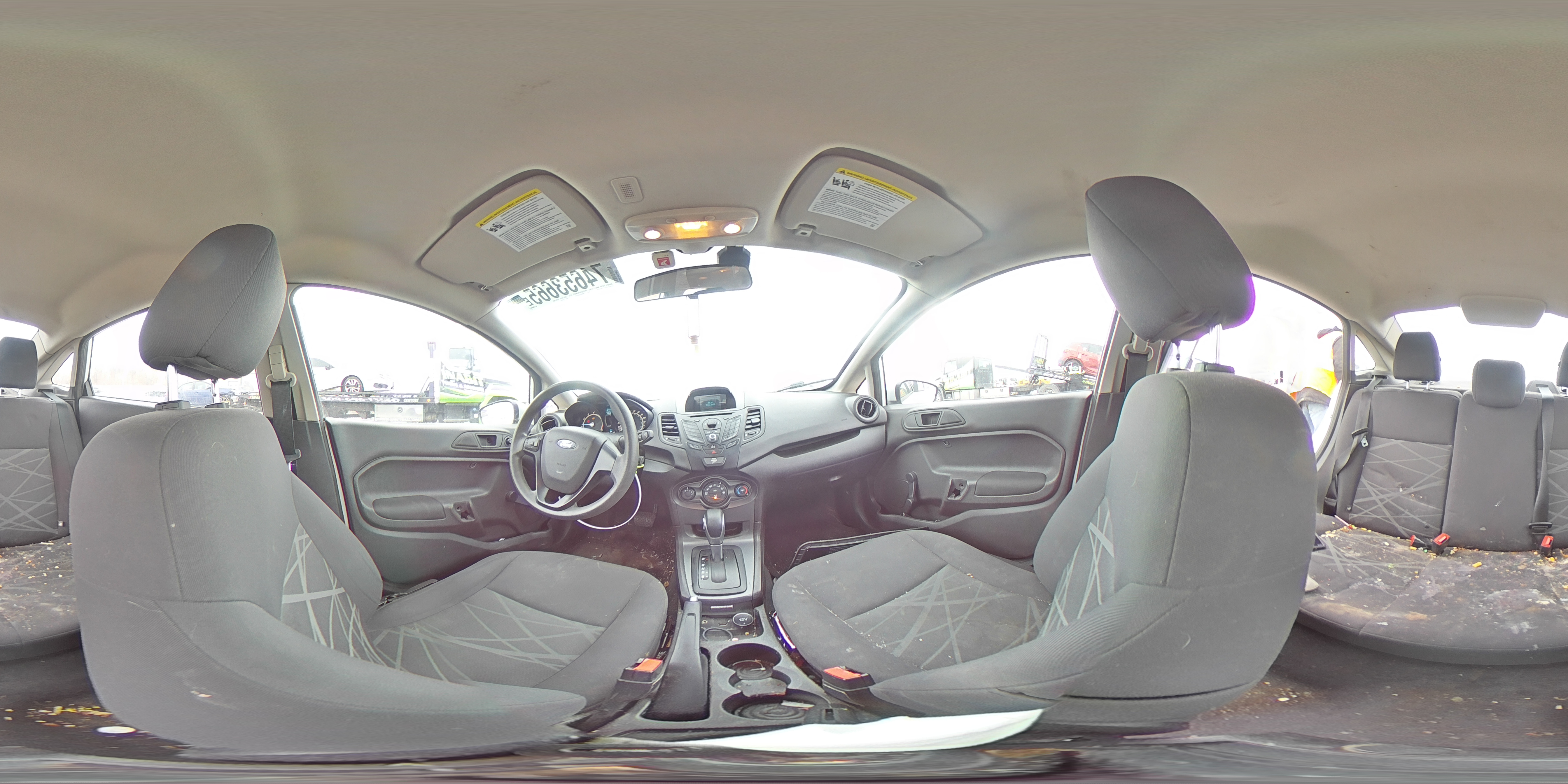 2015 Ford Fiesta White vin: 3FADP4AJ6FM110932