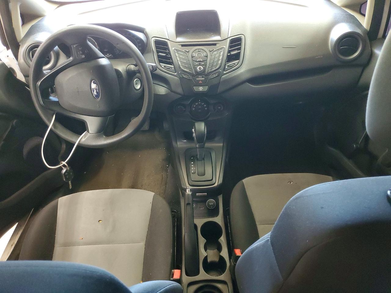 2018 Ford Fiesta S White vin: 3FADP4AJ6JM135693