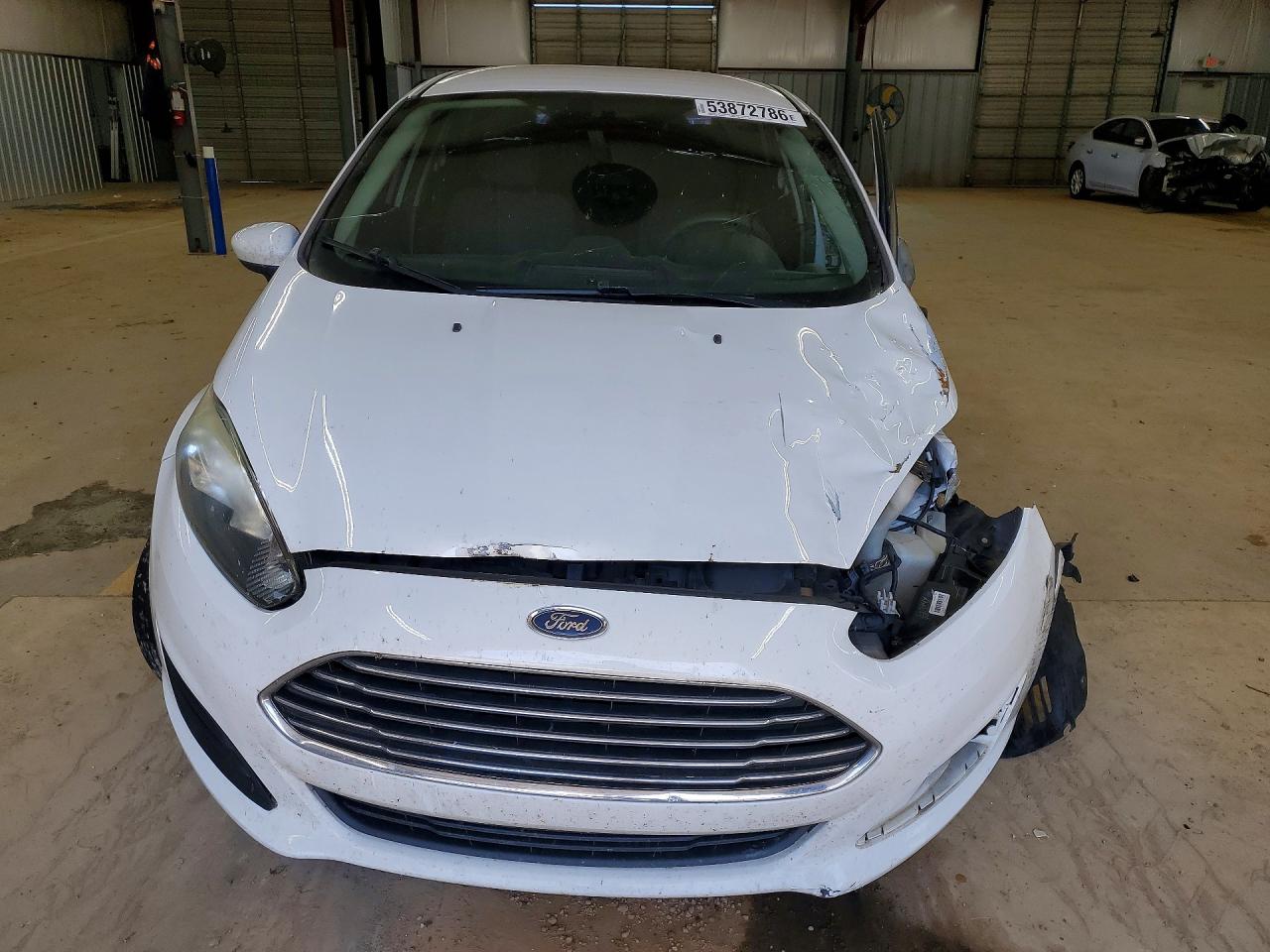 2018 Ford Fiesta S White vin: 3FADP4AJ6JM135693
