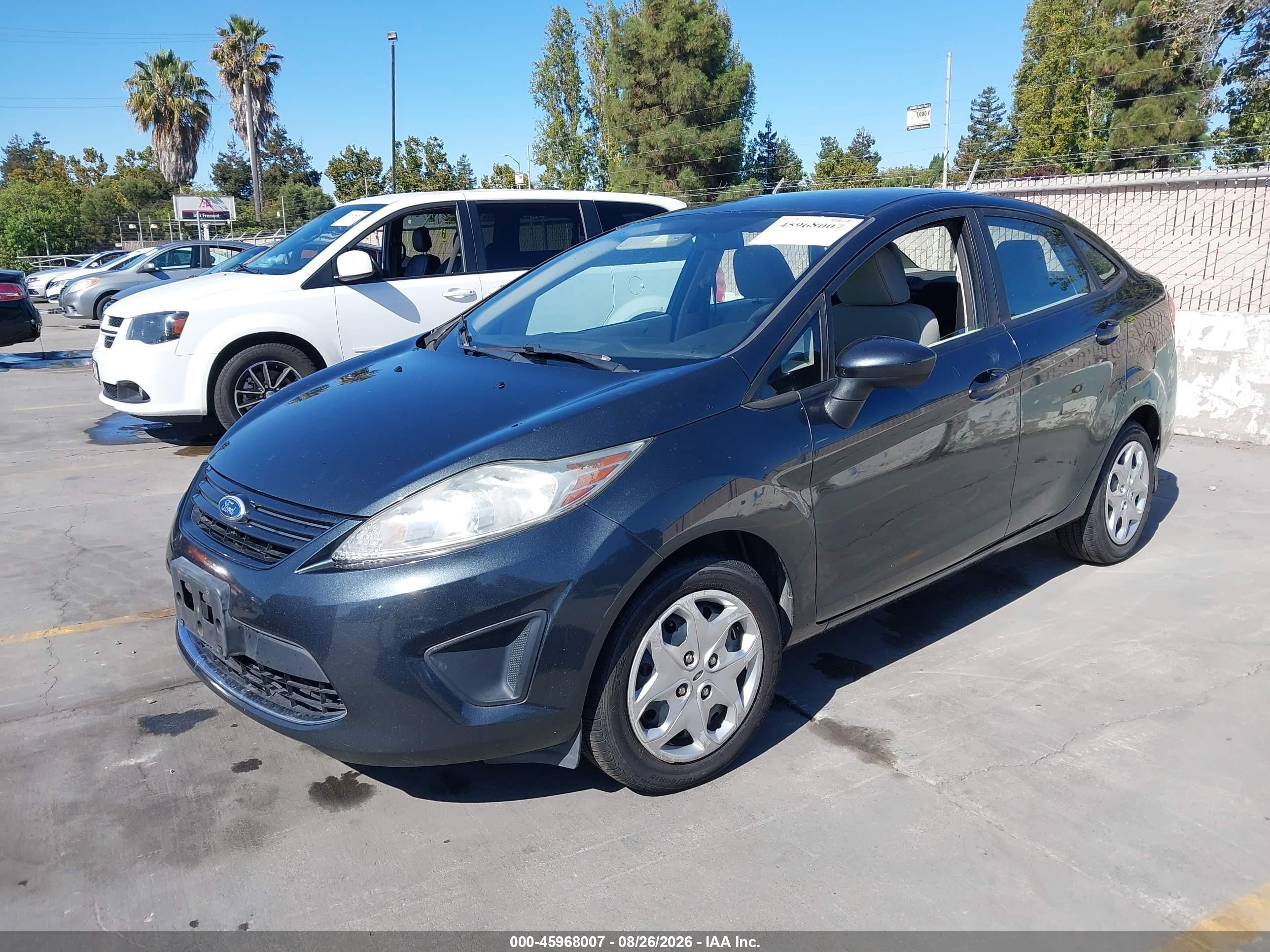 2011 Ford Fiesta S Черный vin: 3FADP4AJ7BM178070
