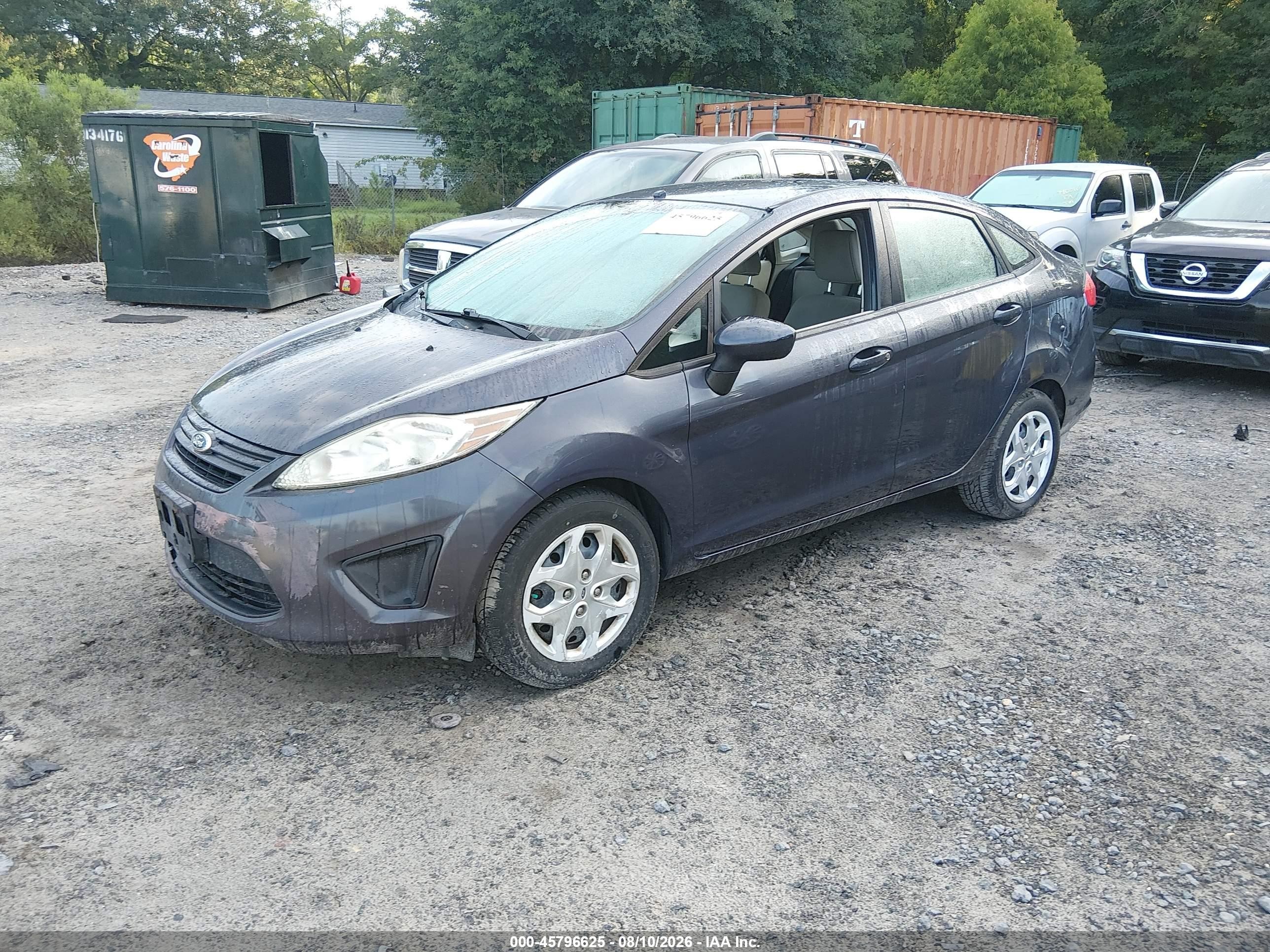 2012 Ford Fiesta S Dark Blue vin: 3FADP4AJ7CM180712