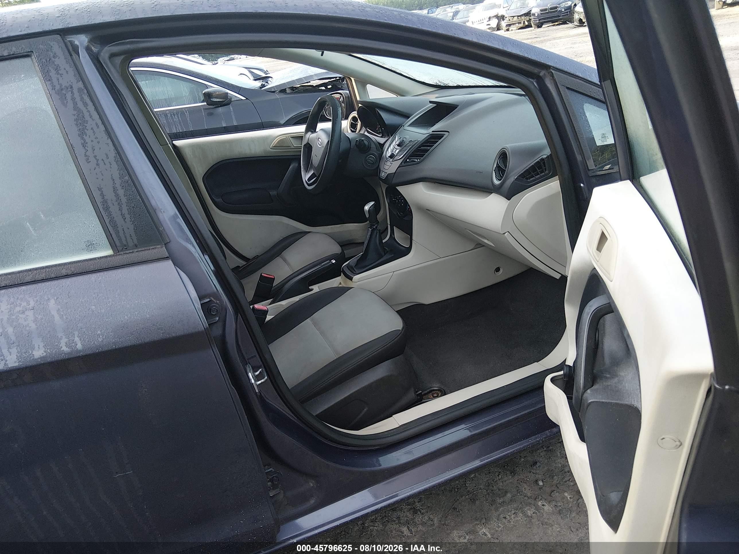 2012 Ford Fiesta S Dark Blue vin: 3FADP4AJ7CM180712