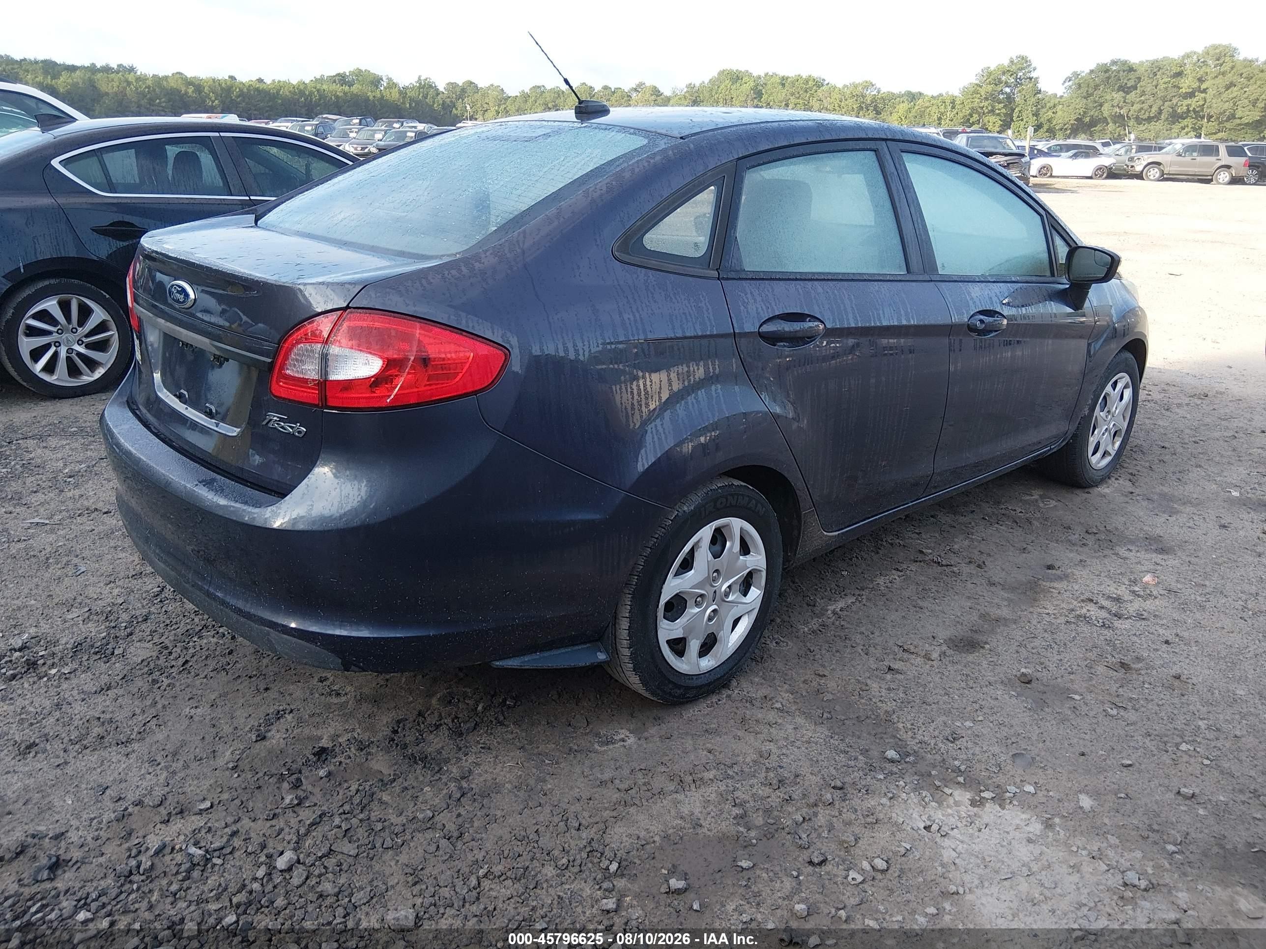 2012 Ford Fiesta S Dark Blue vin: 3FADP4AJ7CM180712