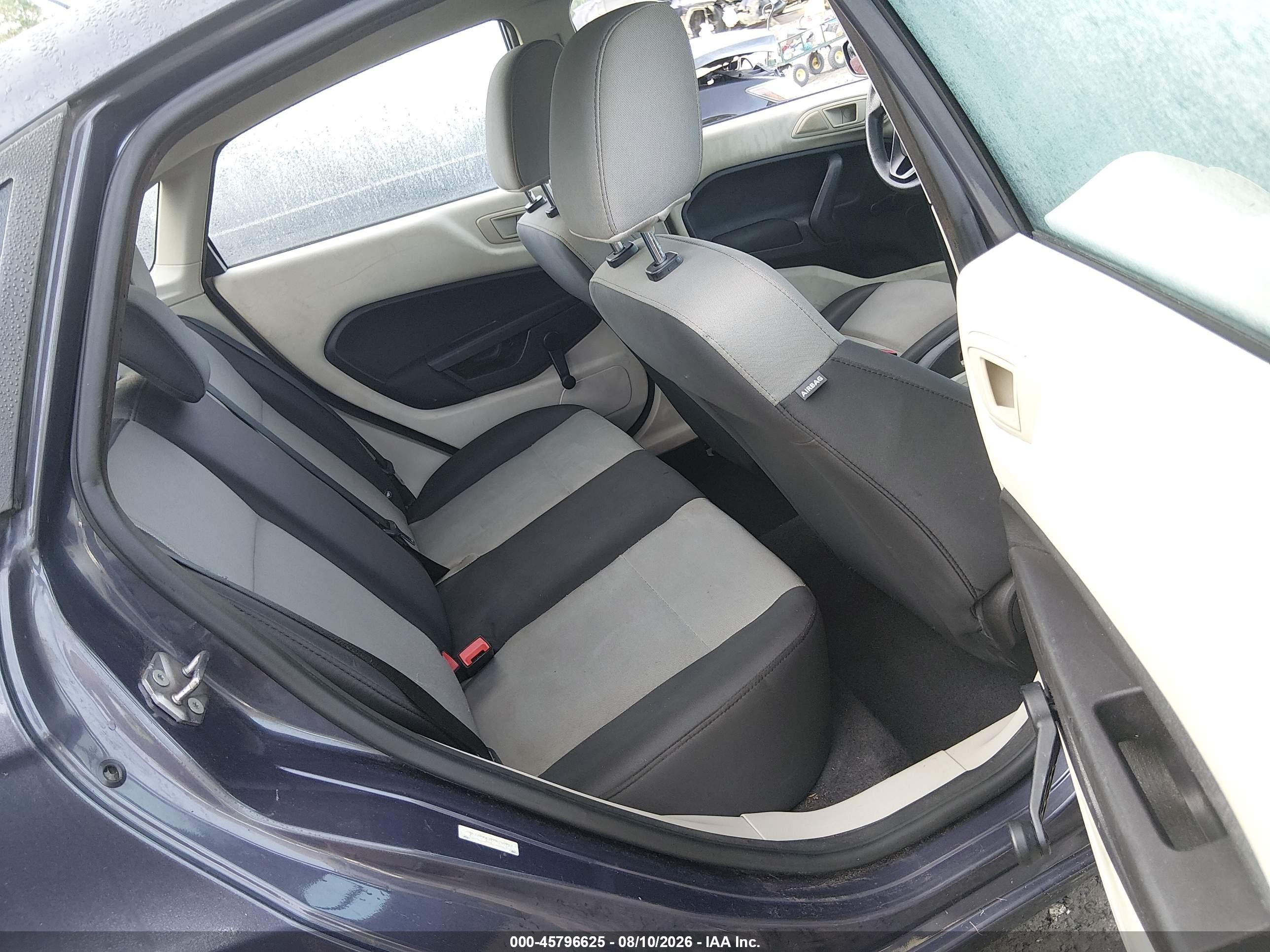 2012 Ford Fiesta S Dark Blue vin: 3FADP4AJ7CM180712