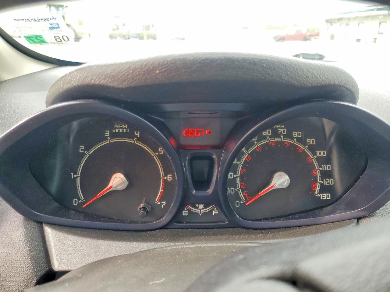2013 Ford Fiesta S White vin: 3FADP4AJ7DM192019