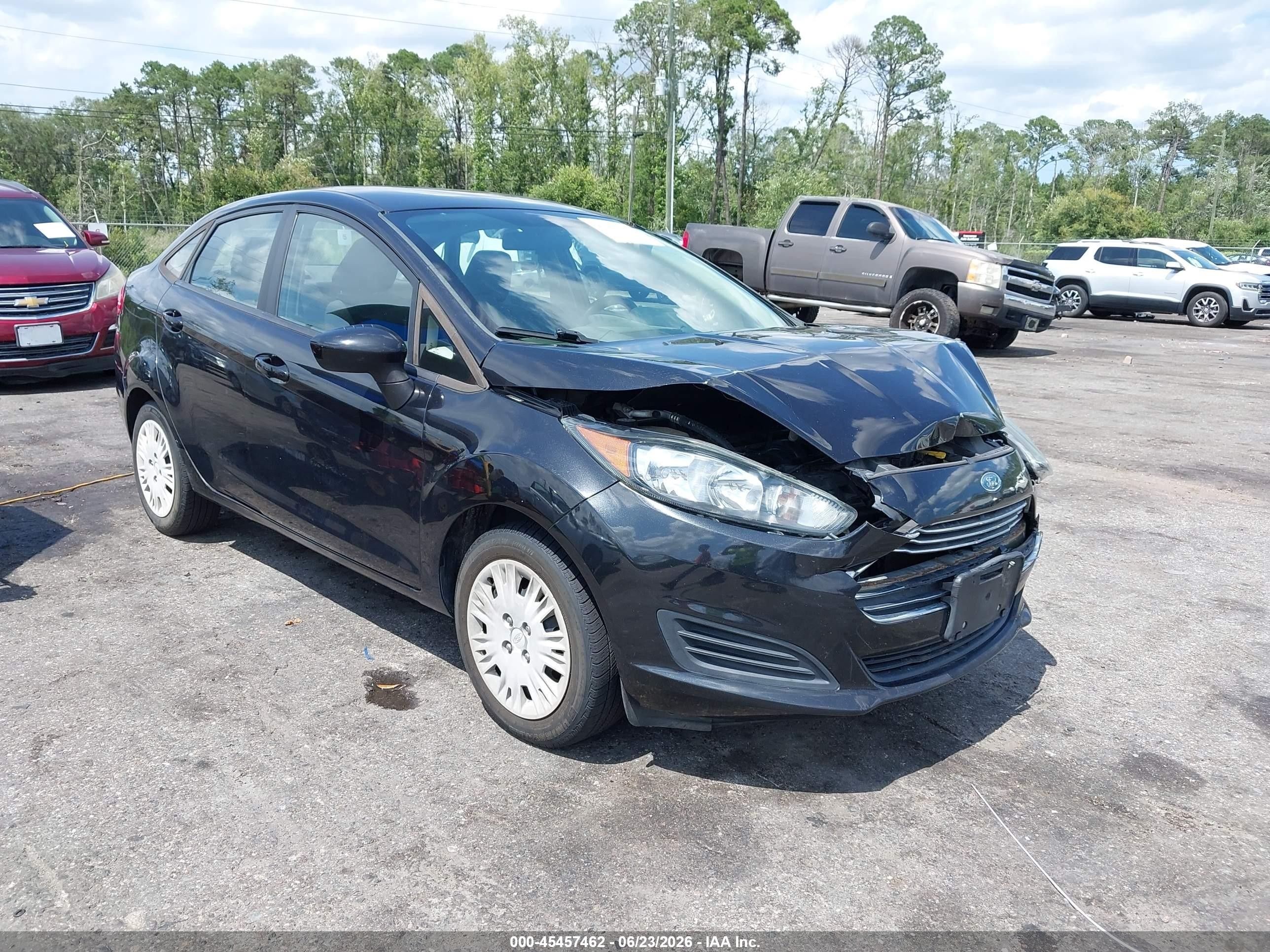 2014 Ford Fiesta S Black vin: 3FADP4AJ7EM101865