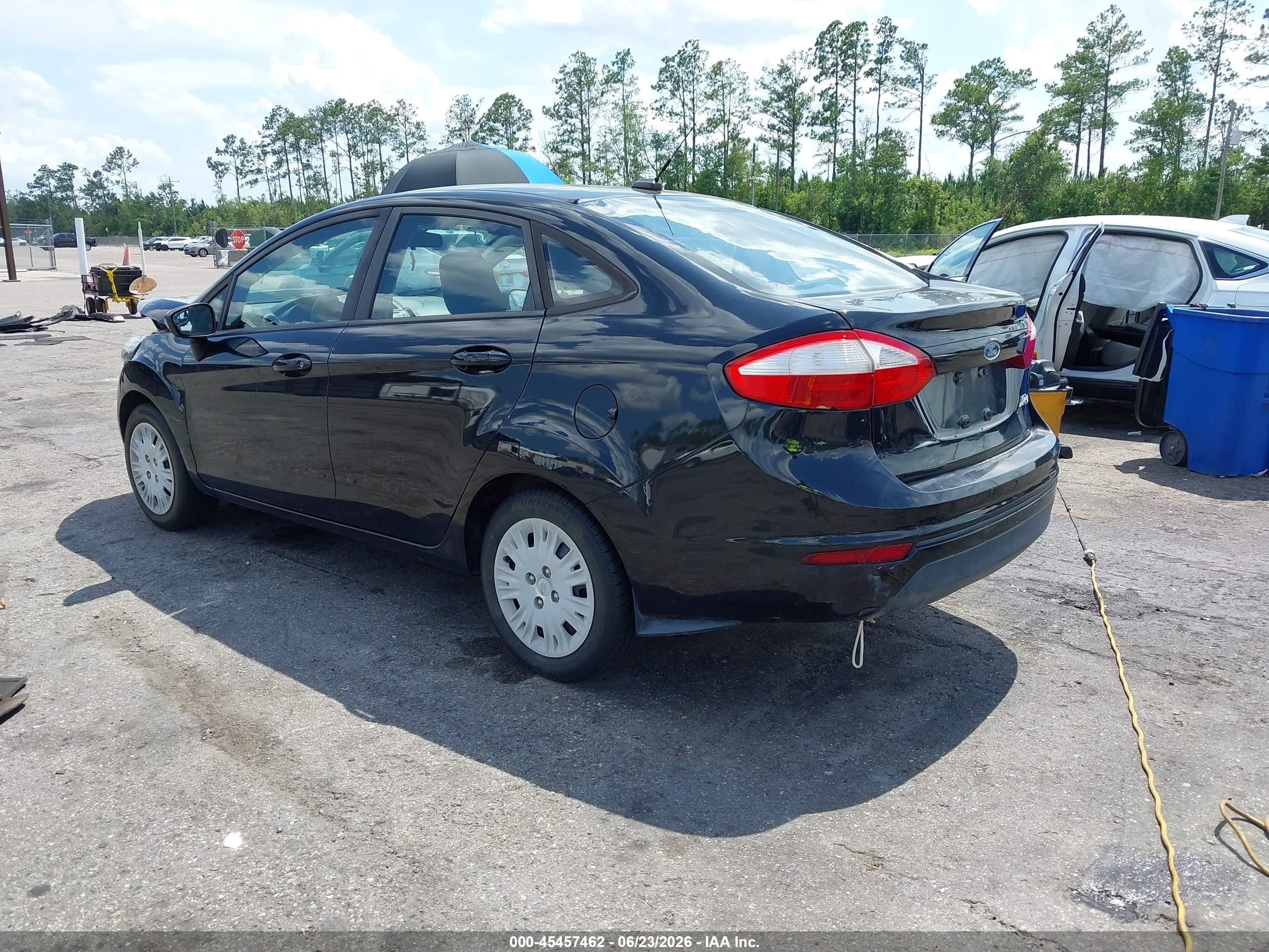 2014 Ford Fiesta S Black vin: 3FADP4AJ7EM101865