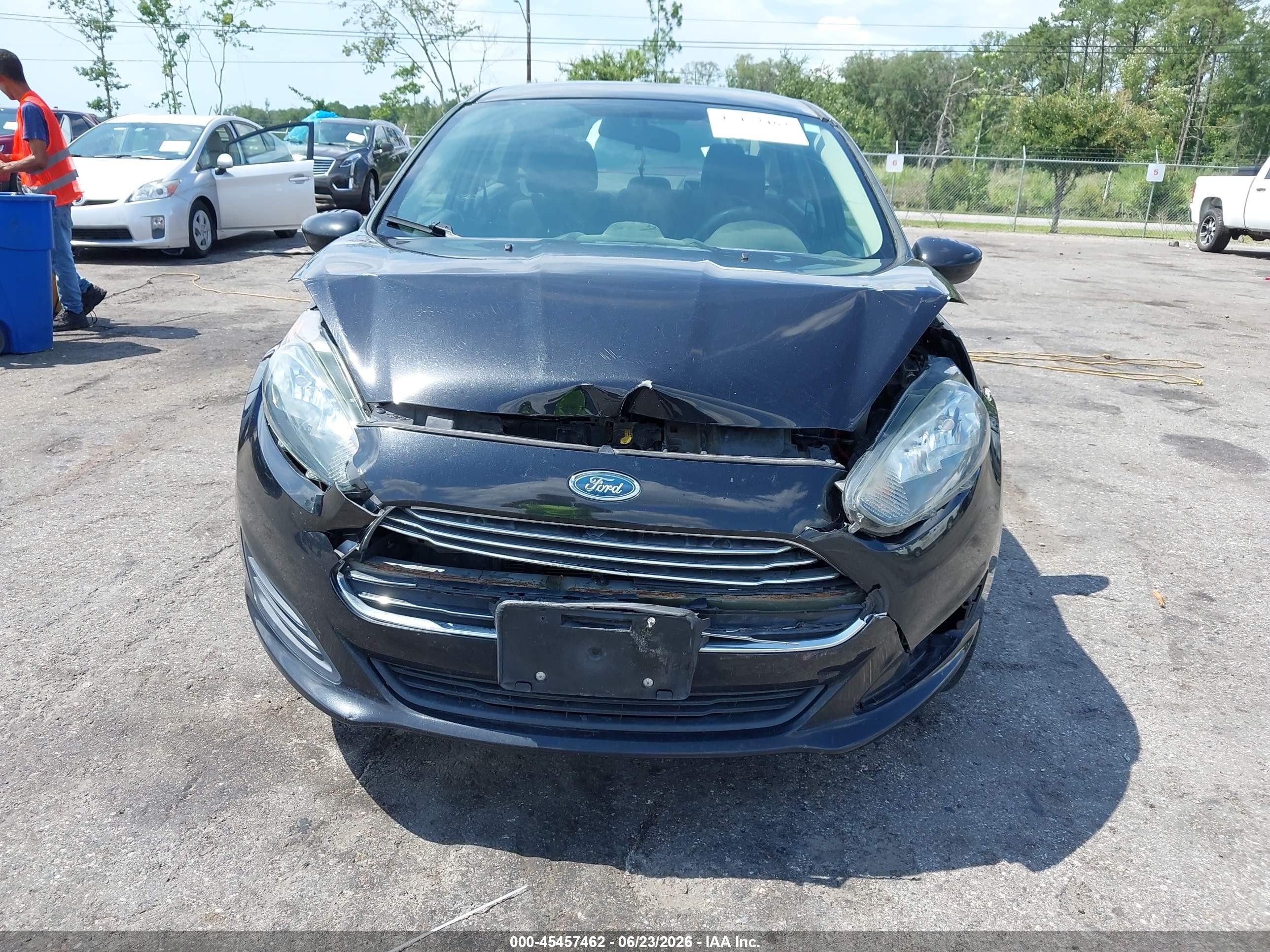 2014 Ford Fiesta S Black vin: 3FADP4AJ7EM101865