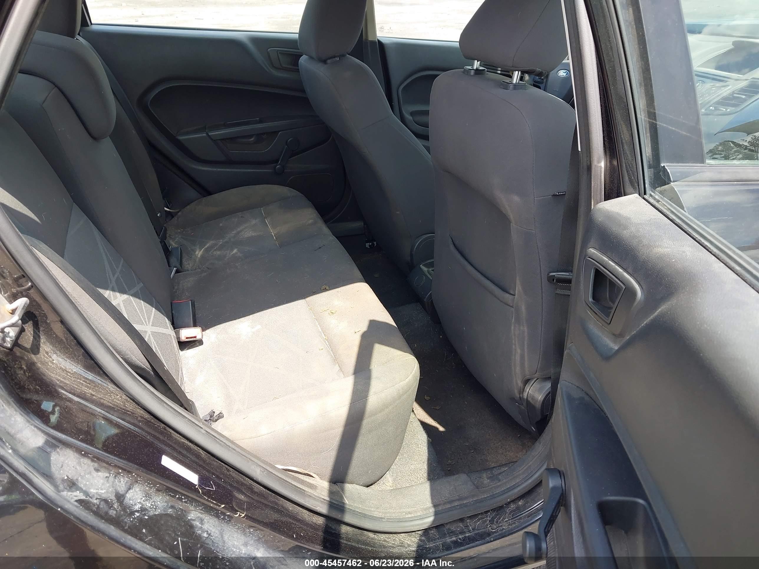 2014 Ford Fiesta S Black vin: 3FADP4AJ7EM101865