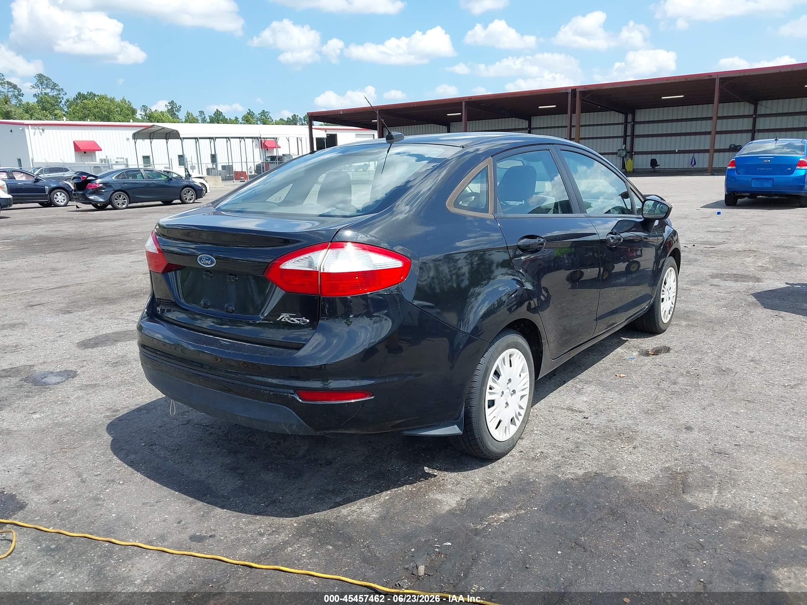 2014 Ford Fiesta S Black vin: 3FADP4AJ7EM101865