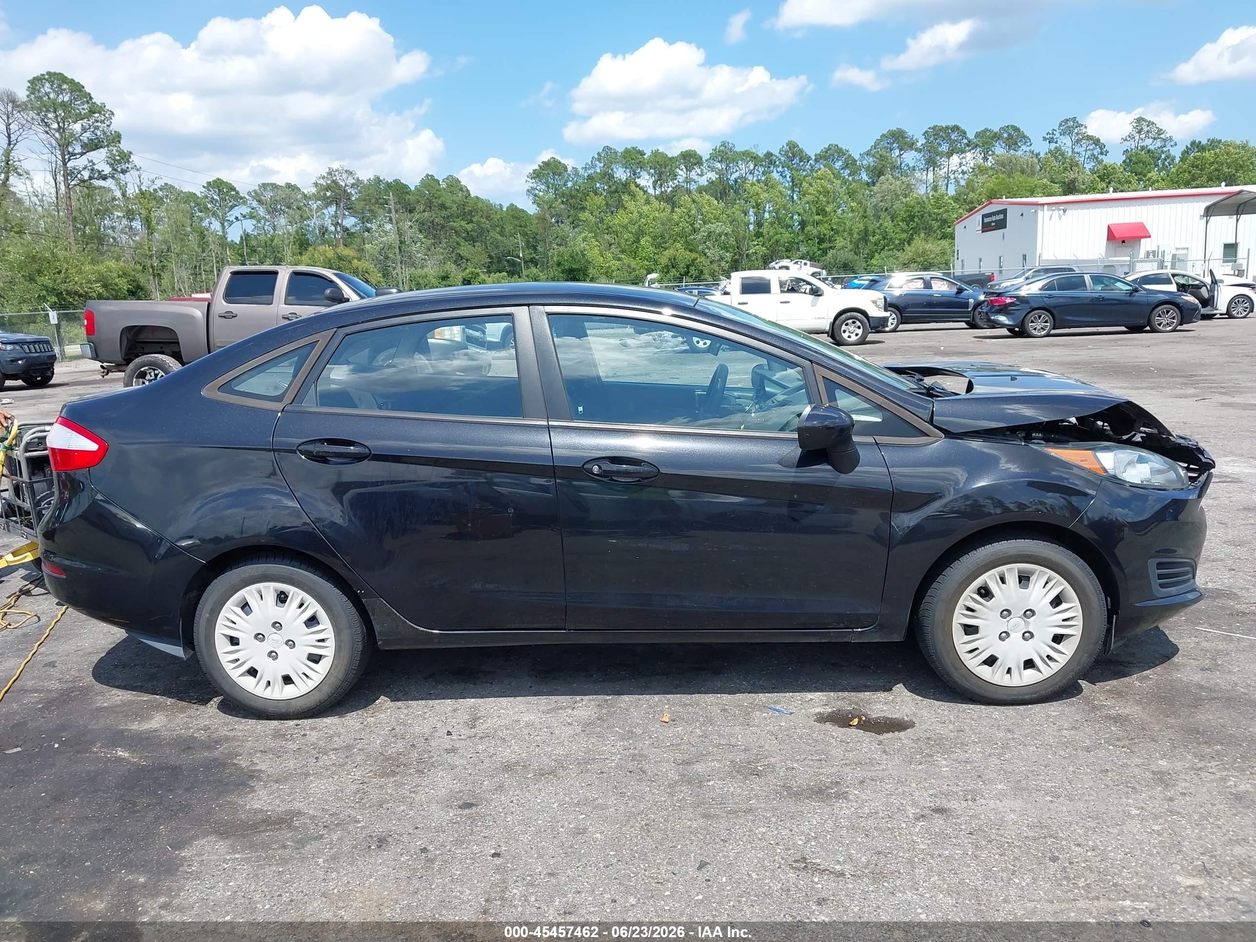 2014 Ford Fiesta S Black vin: 3FADP4AJ7EM101865