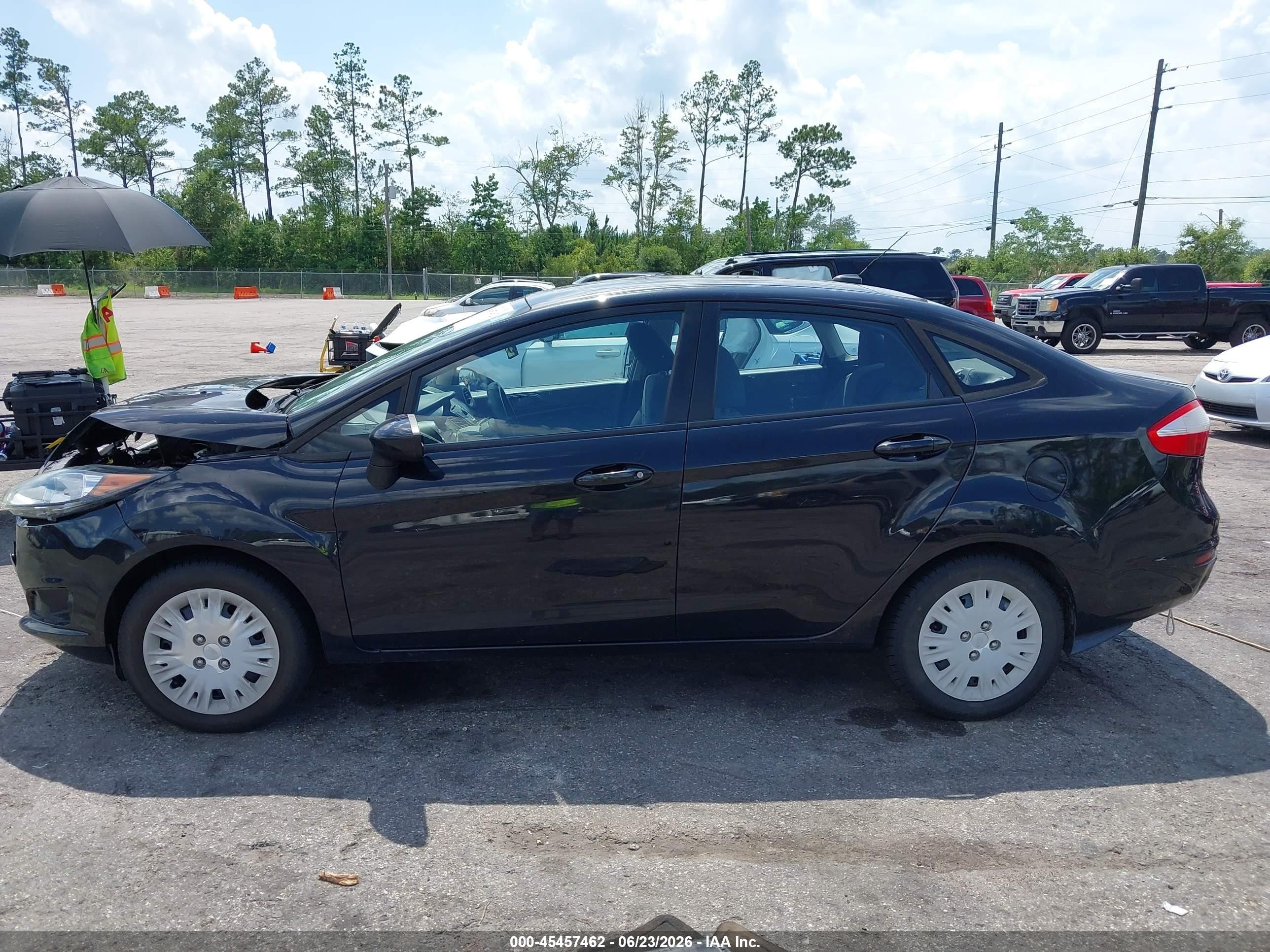 2014 Ford Fiesta S Black vin: 3FADP4AJ7EM101865