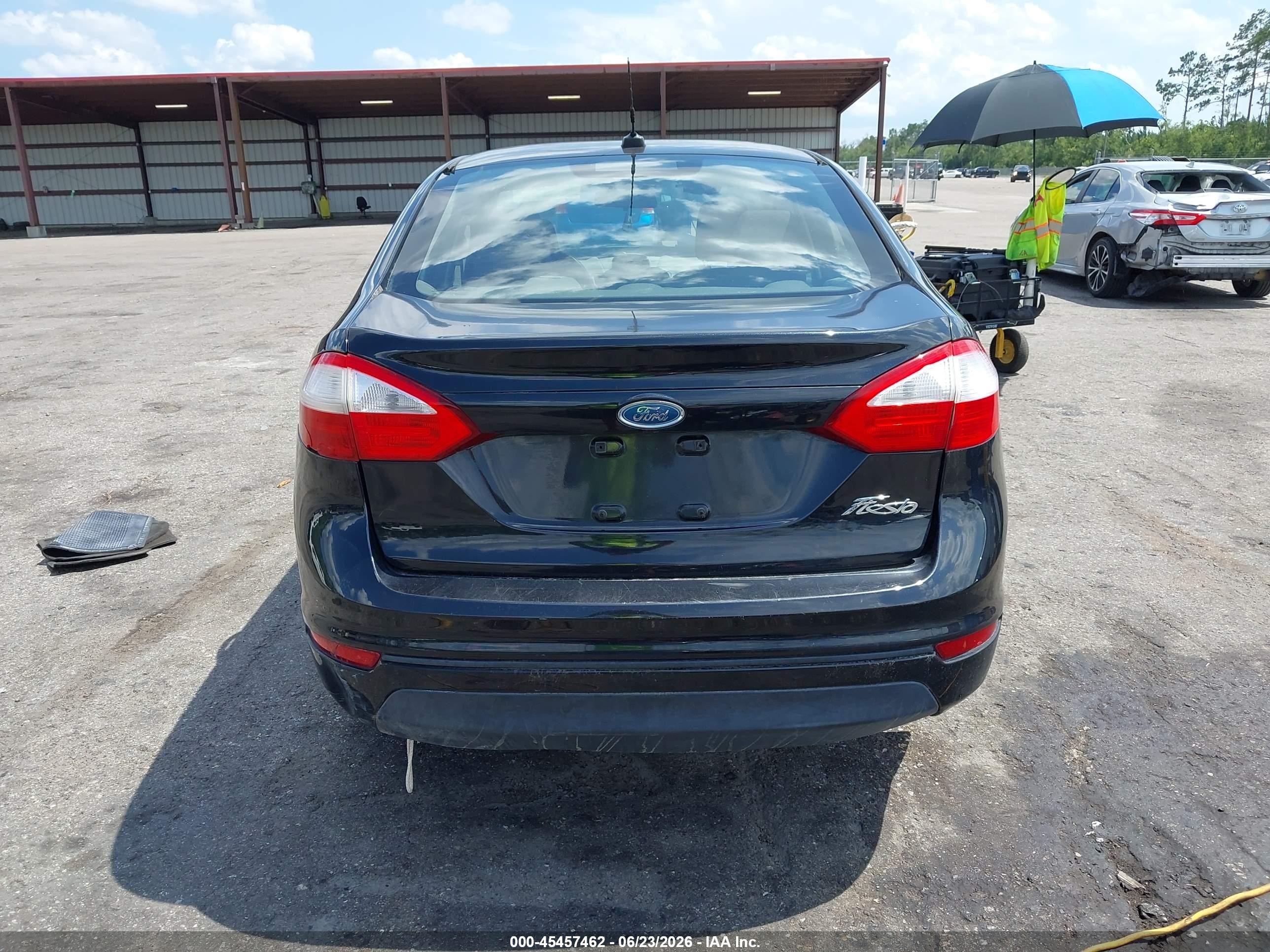 2014 Ford Fiesta S Black vin: 3FADP4AJ7EM101865