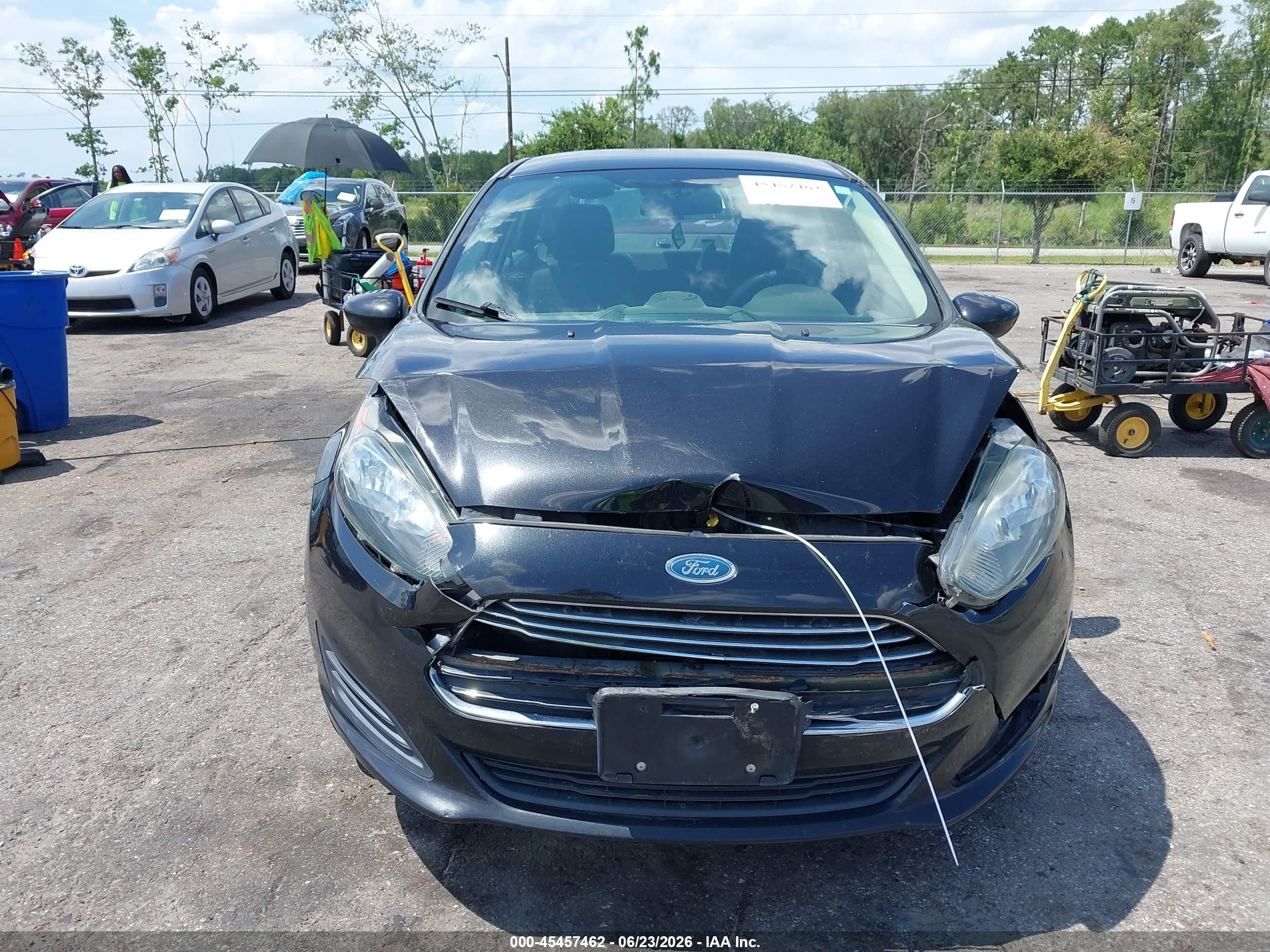 2014 Ford Fiesta S Black vin: 3FADP4AJ7EM101865