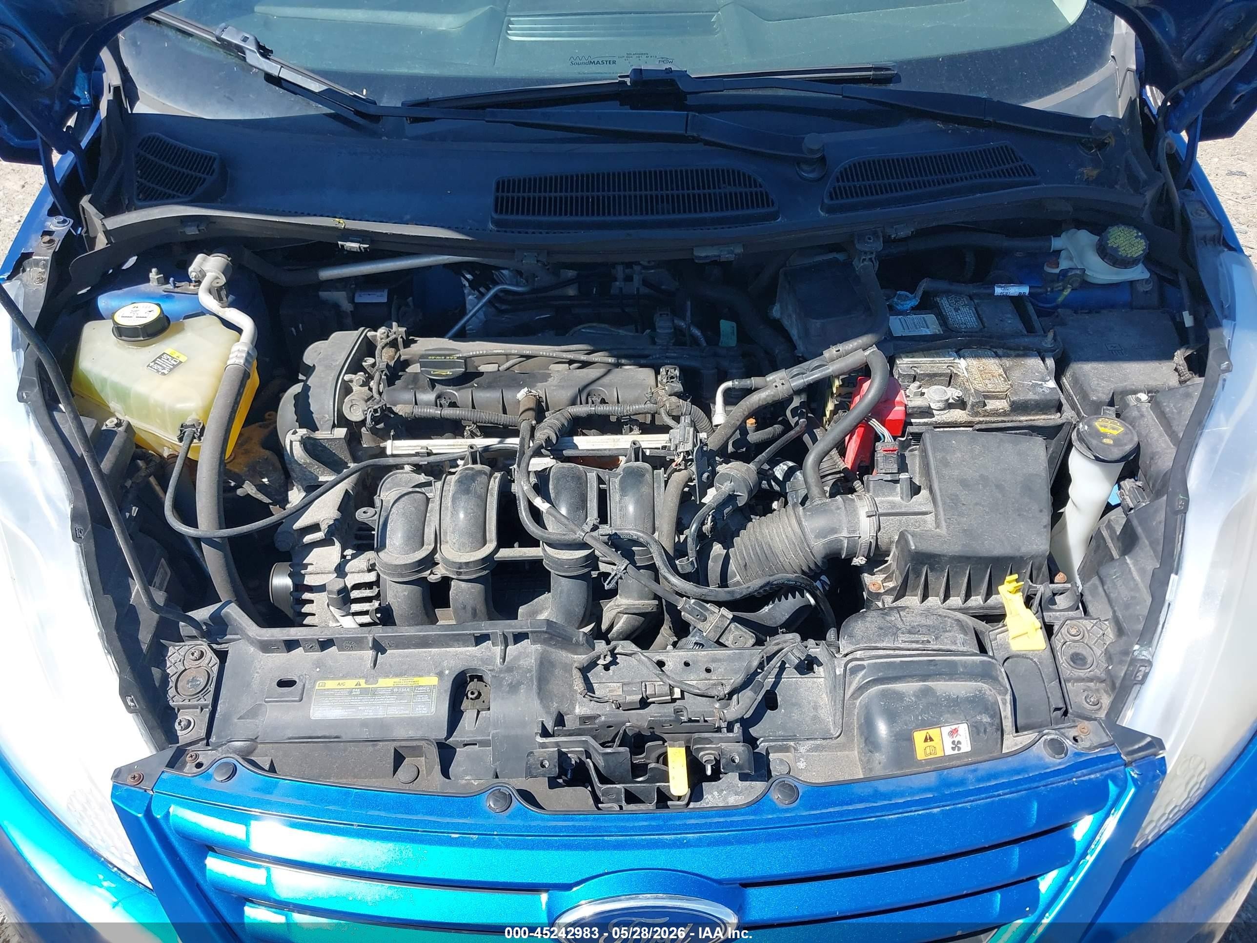 2011 Ford Fiesta S Blue vin: 3FADP4AJ8BM232685