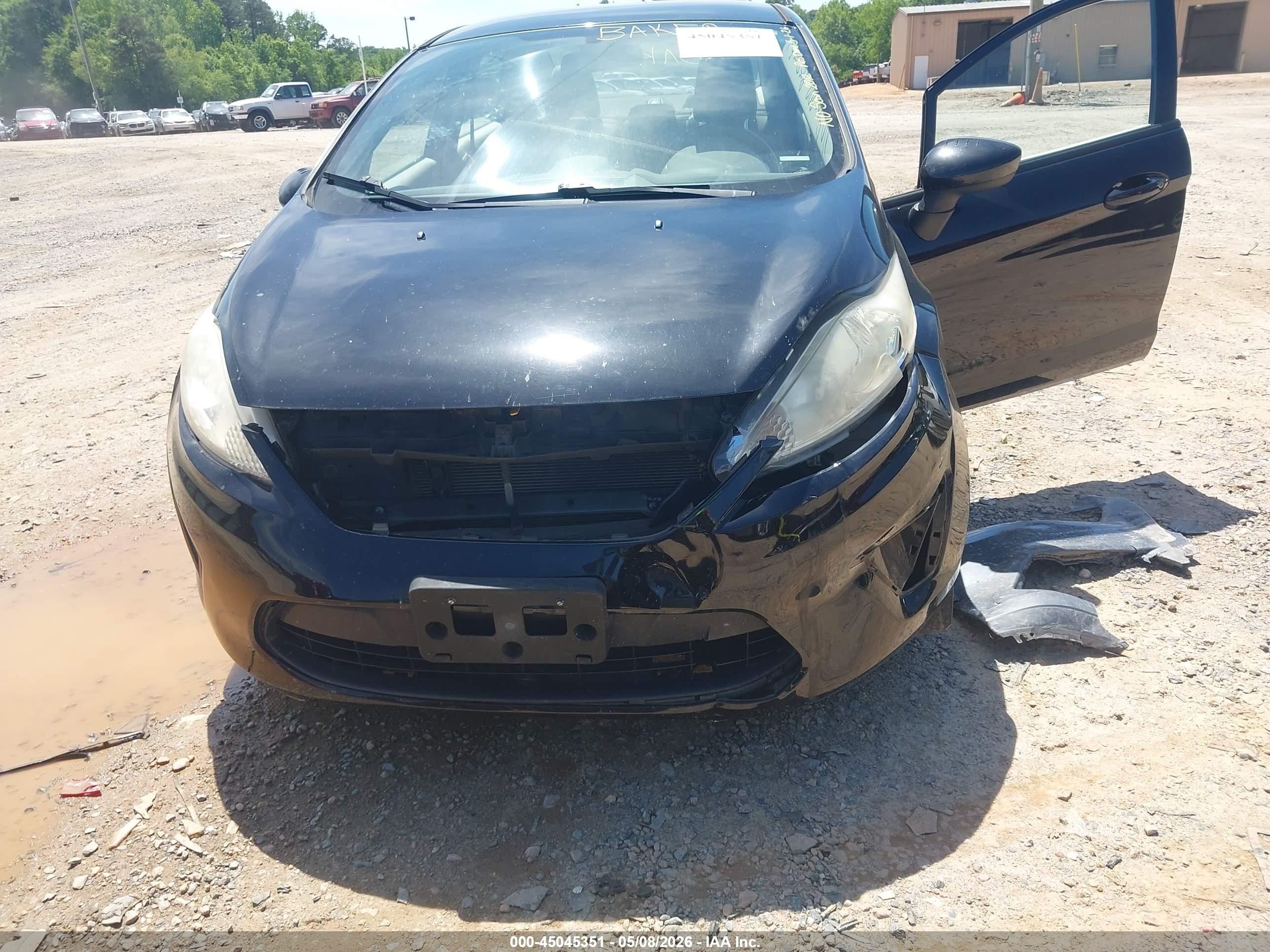 2012 Ford Fiesta S Black vin: 3FADP4AJ8CM104724
