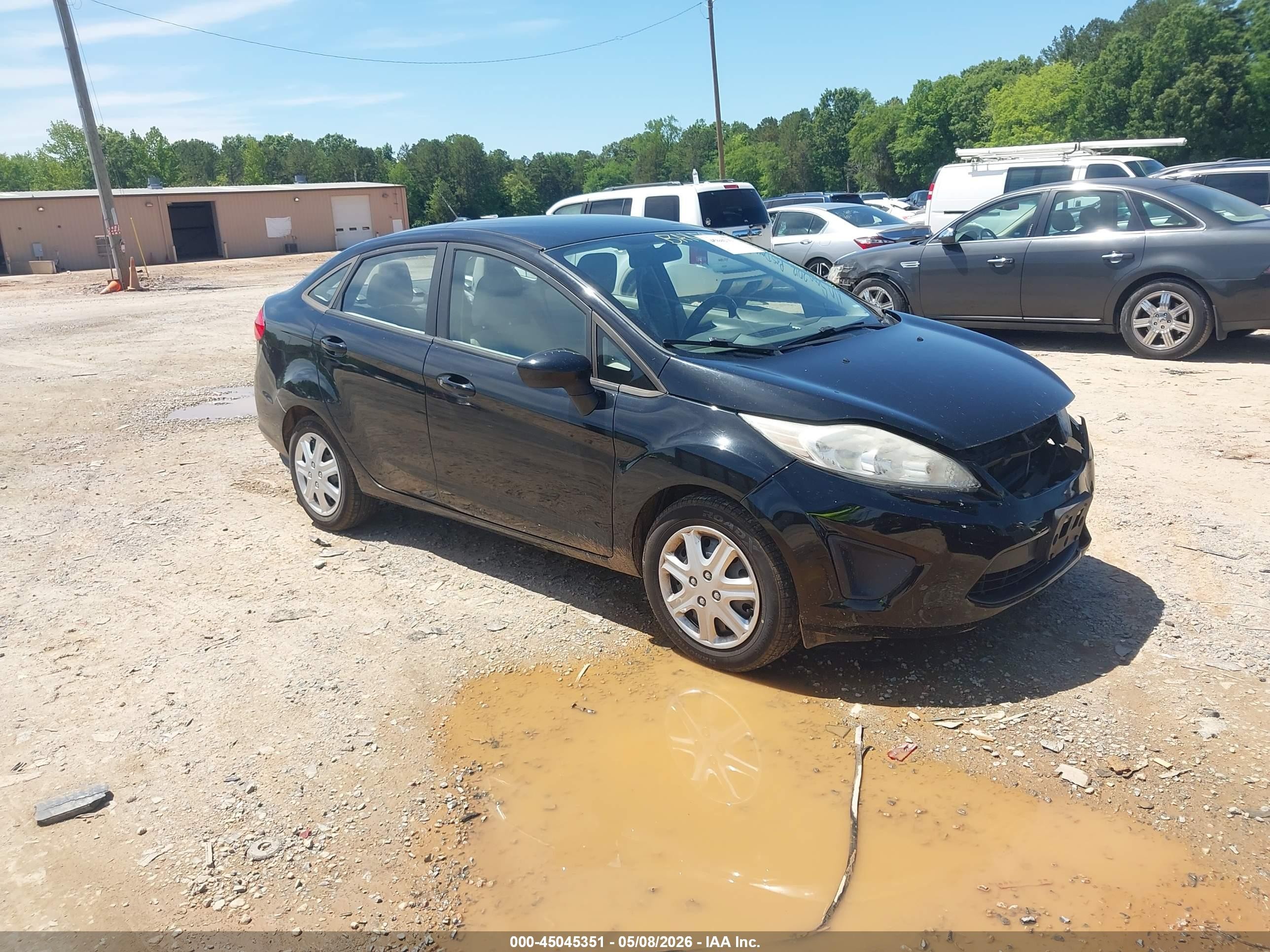 2012 Ford Fiesta S Black vin: 3FADP4AJ8CM104724