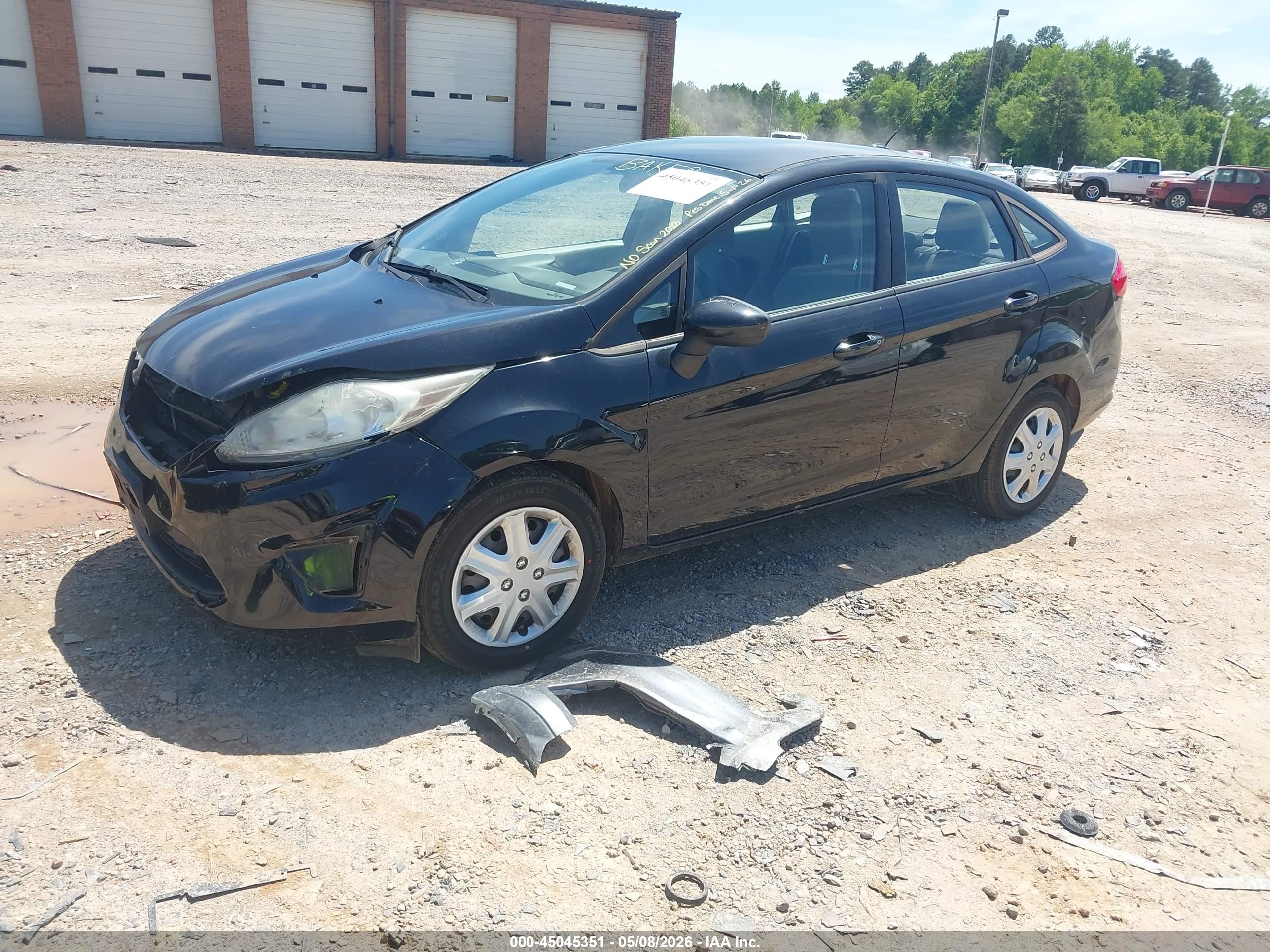 2012 Ford Fiesta S Black vin: 3FADP4AJ8CM104724
