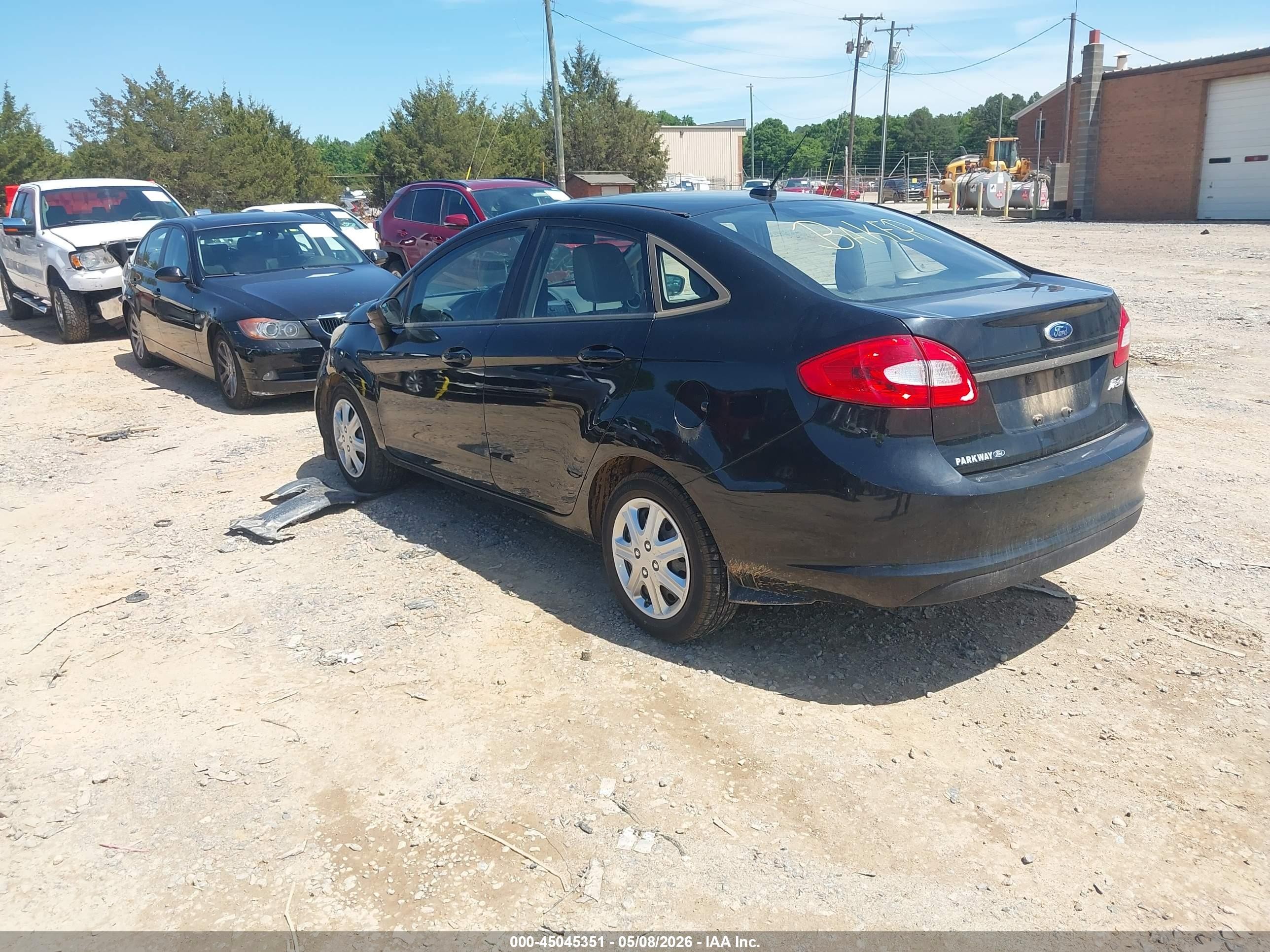 2012 Ford Fiesta S Black vin: 3FADP4AJ8CM104724