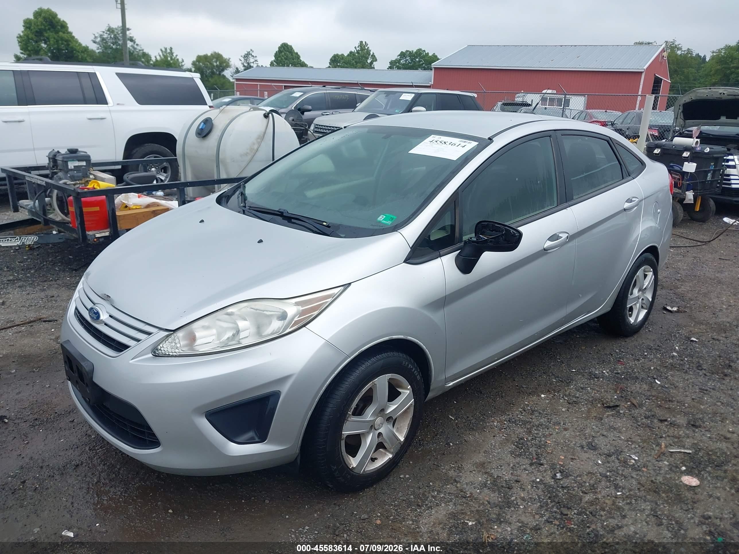 2012 Ford Fiesta S Silver vin: 3FADP4AJ8CM170092