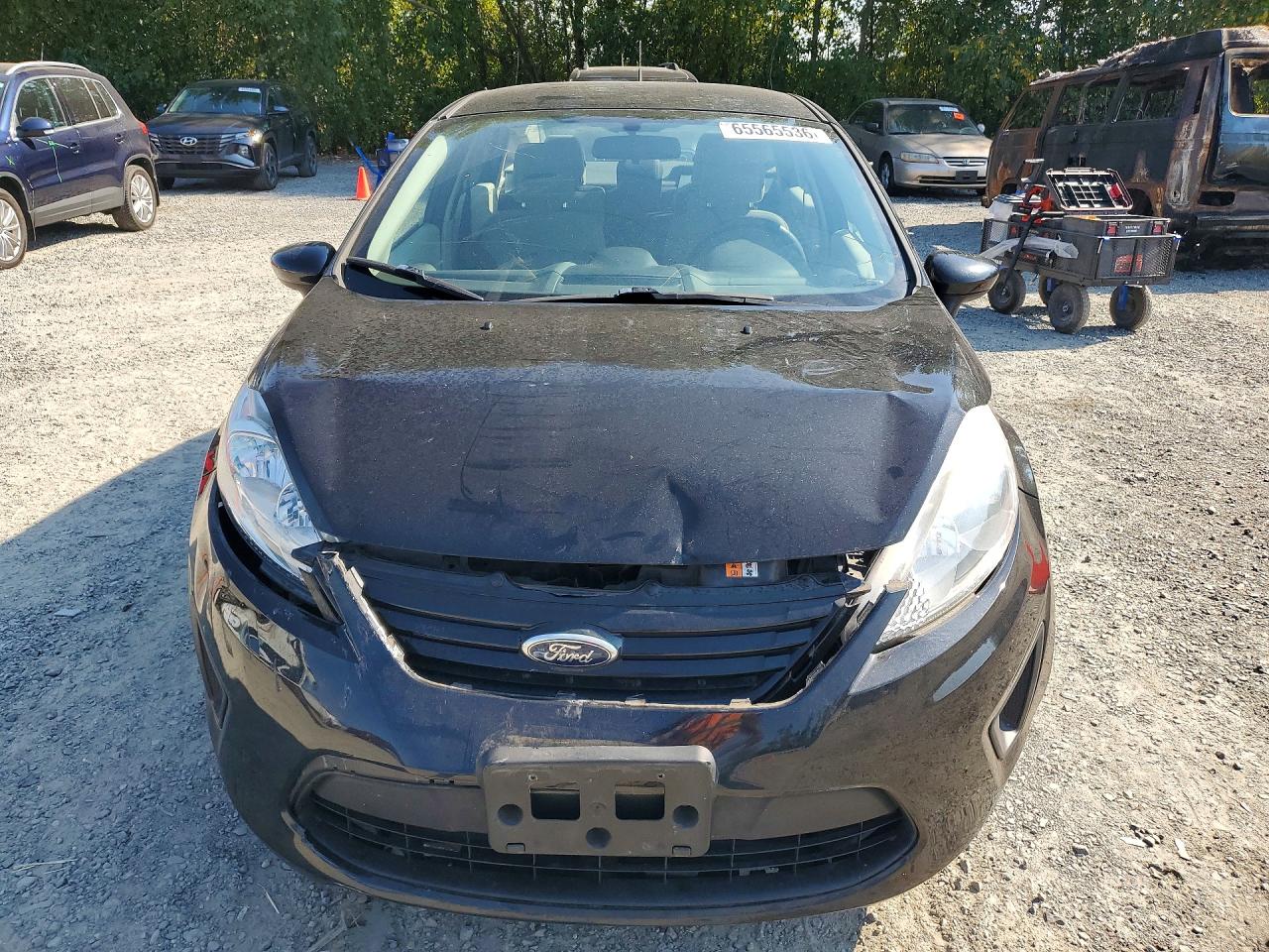2013 Ford Fiesta S Black vin: 3FADP4AJ8DM103624