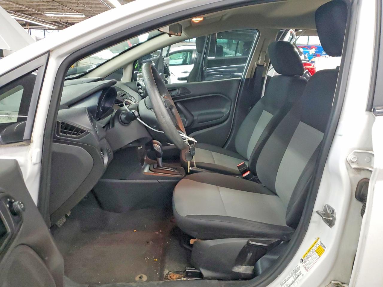 2015 Ford Fiesta S White vin: 3FADP4AJ8FM202995