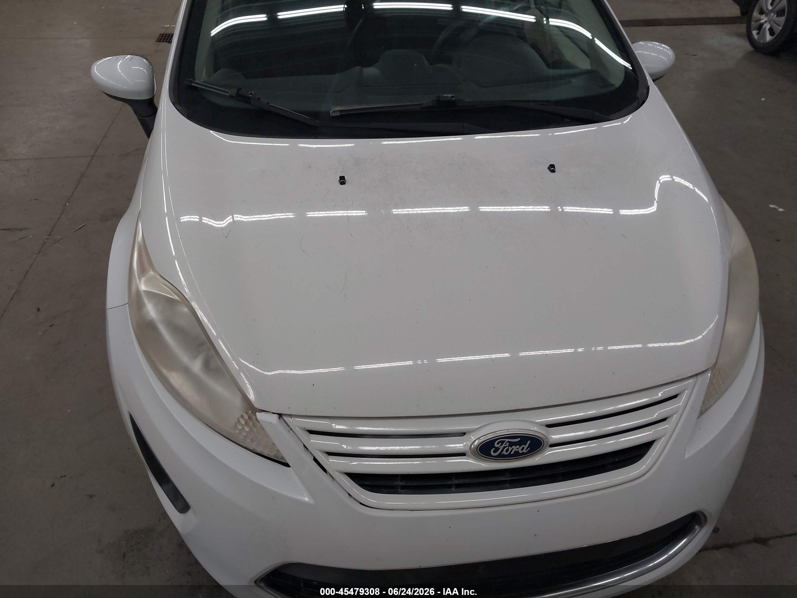 2011 Ford Fiesta S White vin: 3FADP4AJ9BM157429