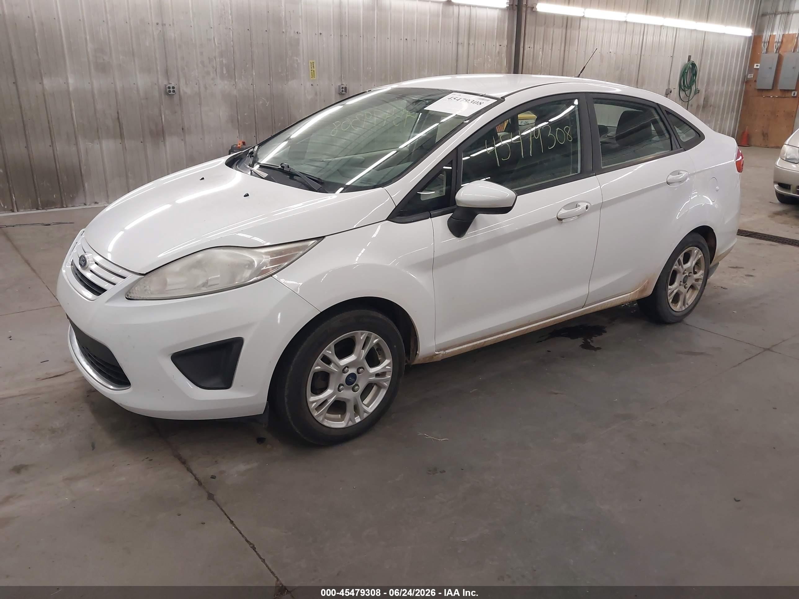 2011 Ford Fiesta S White vin: 3FADP4AJ9BM157429
