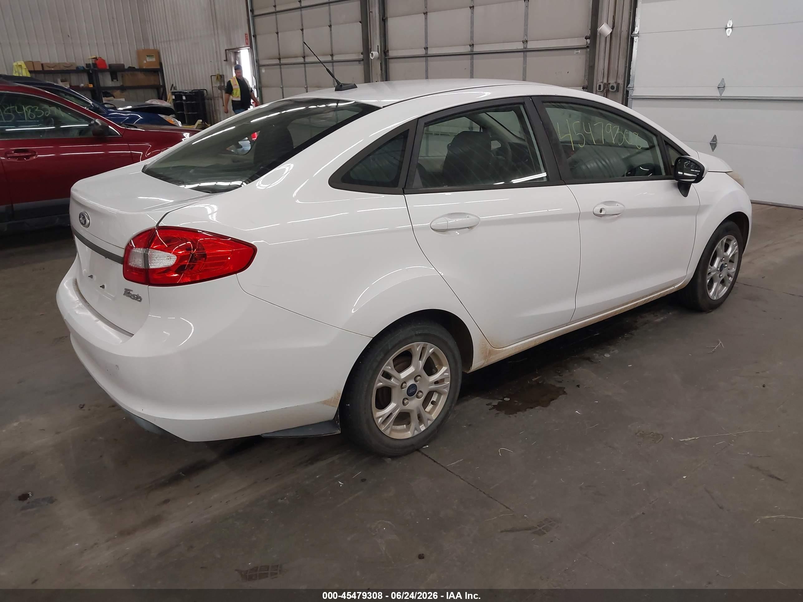 2011 Ford Fiesta S White vin: 3FADP4AJ9BM157429