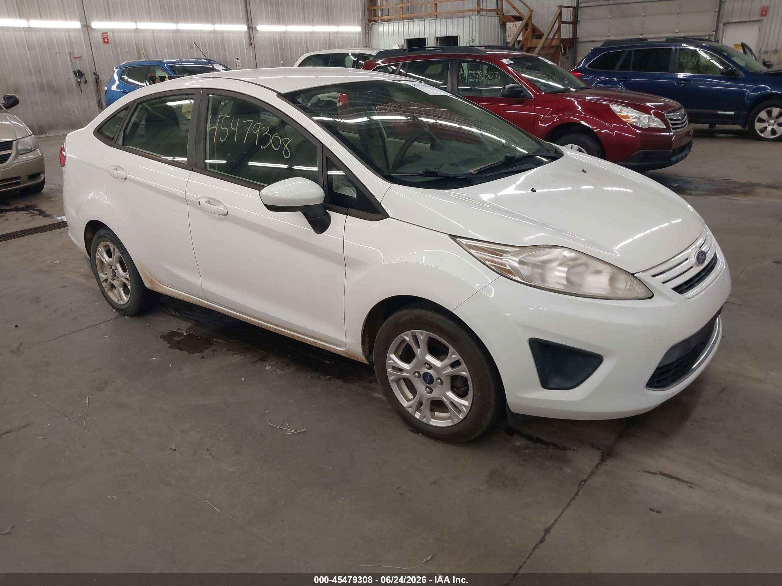 2011 Ford Fiesta S White vin: 3FADP4AJ9BM157429