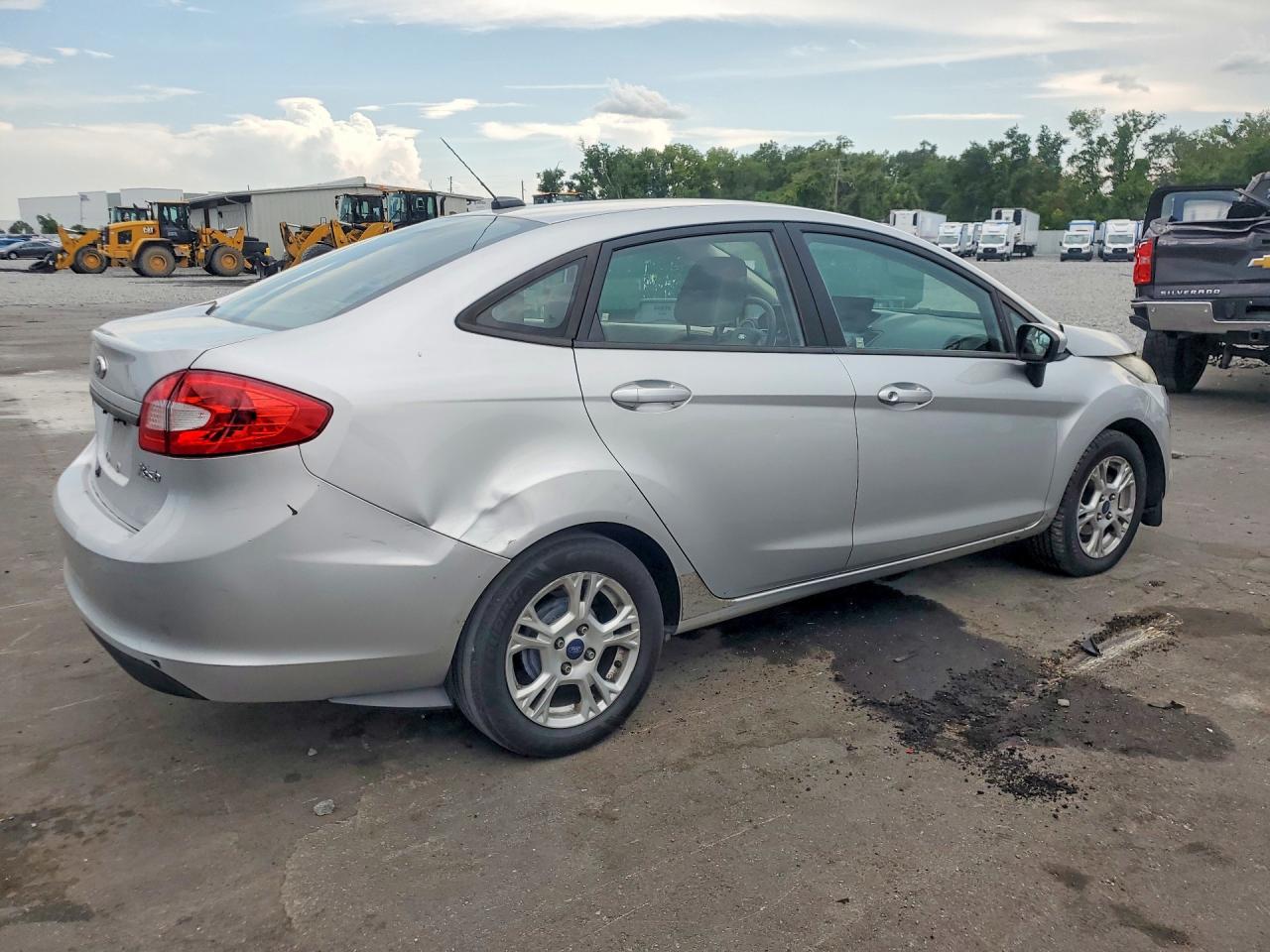 2012 Ford Fiesta S Silver vin: 3FADP4AJ9CM160767