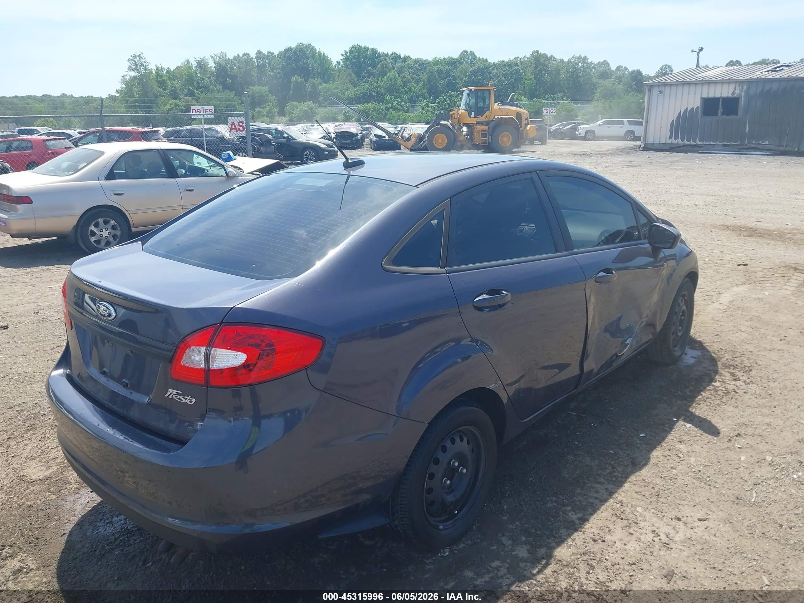 2013 Ford Fiesta S Gray vin: 3FADP4AJ9DM149396