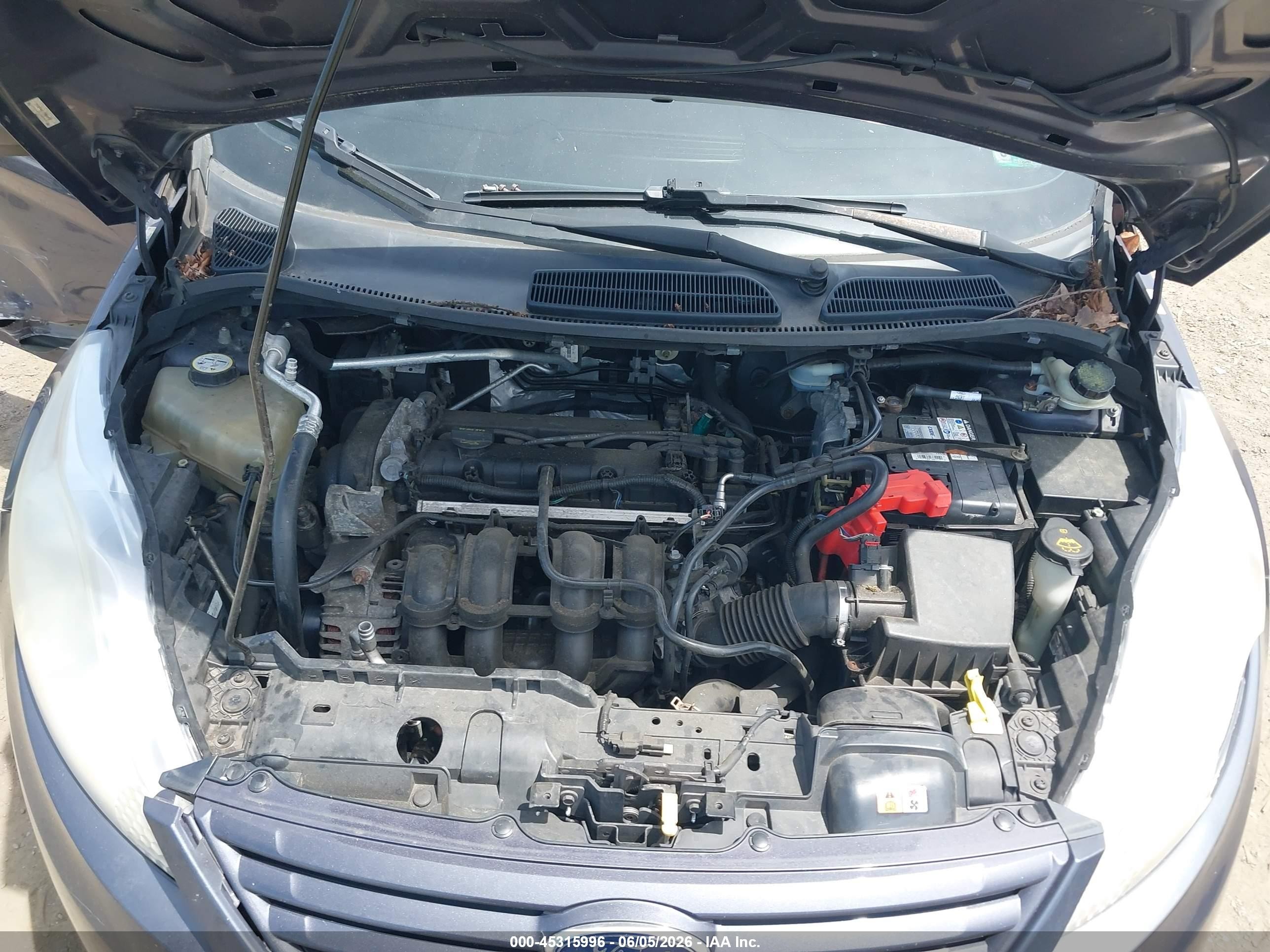 2013 Ford Fiesta S Gray vin: 3FADP4AJ9DM149396