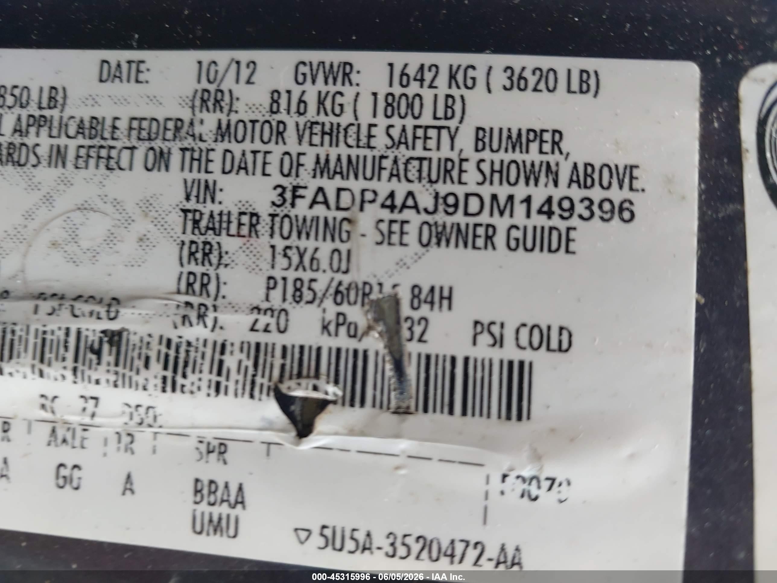 2013 Ford Fiesta S Gray vin: 3FADP4AJ9DM149396