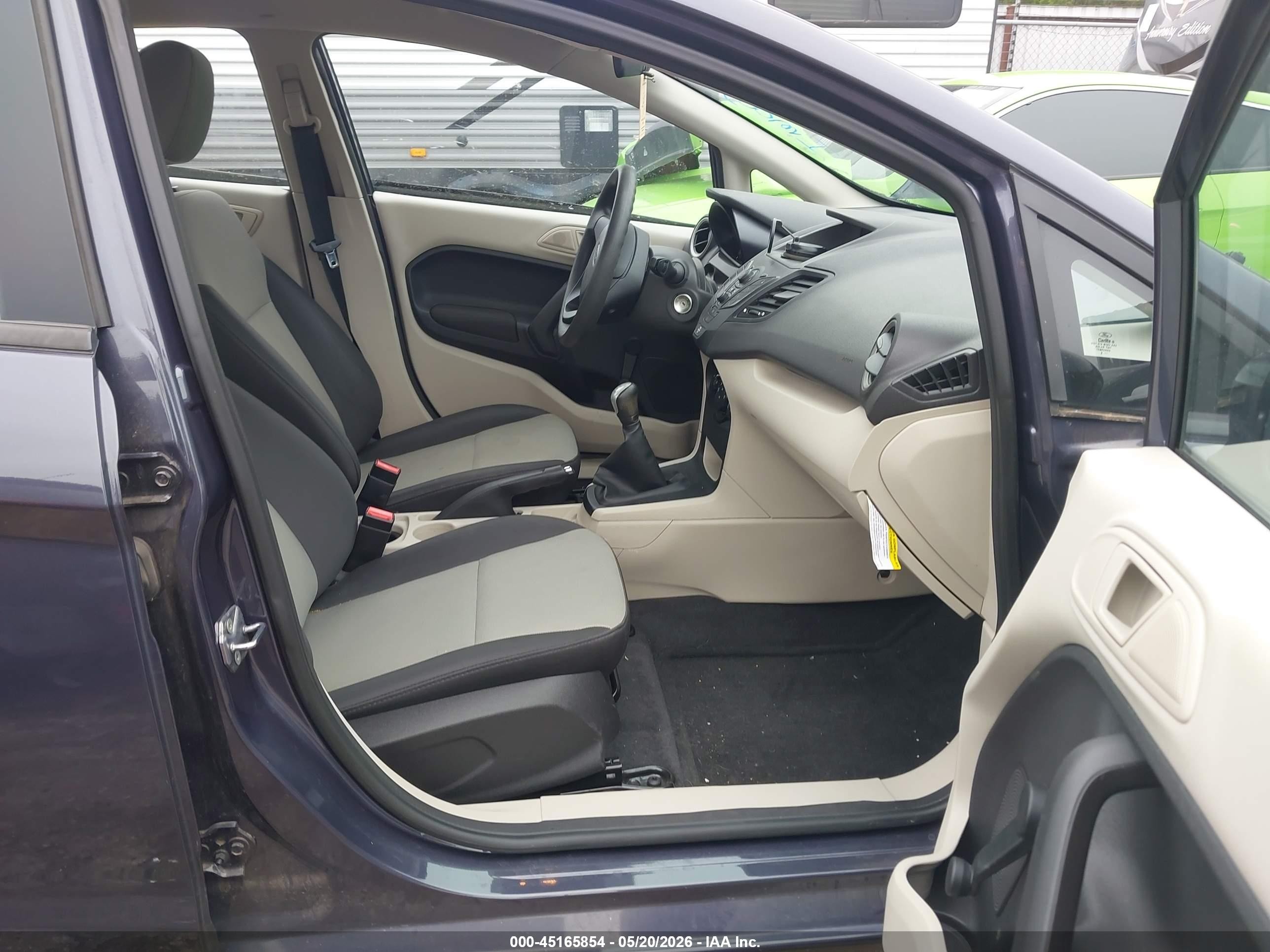 2013 Ford Fiesta S Blue vin: 3FADP4AJ9DM156008