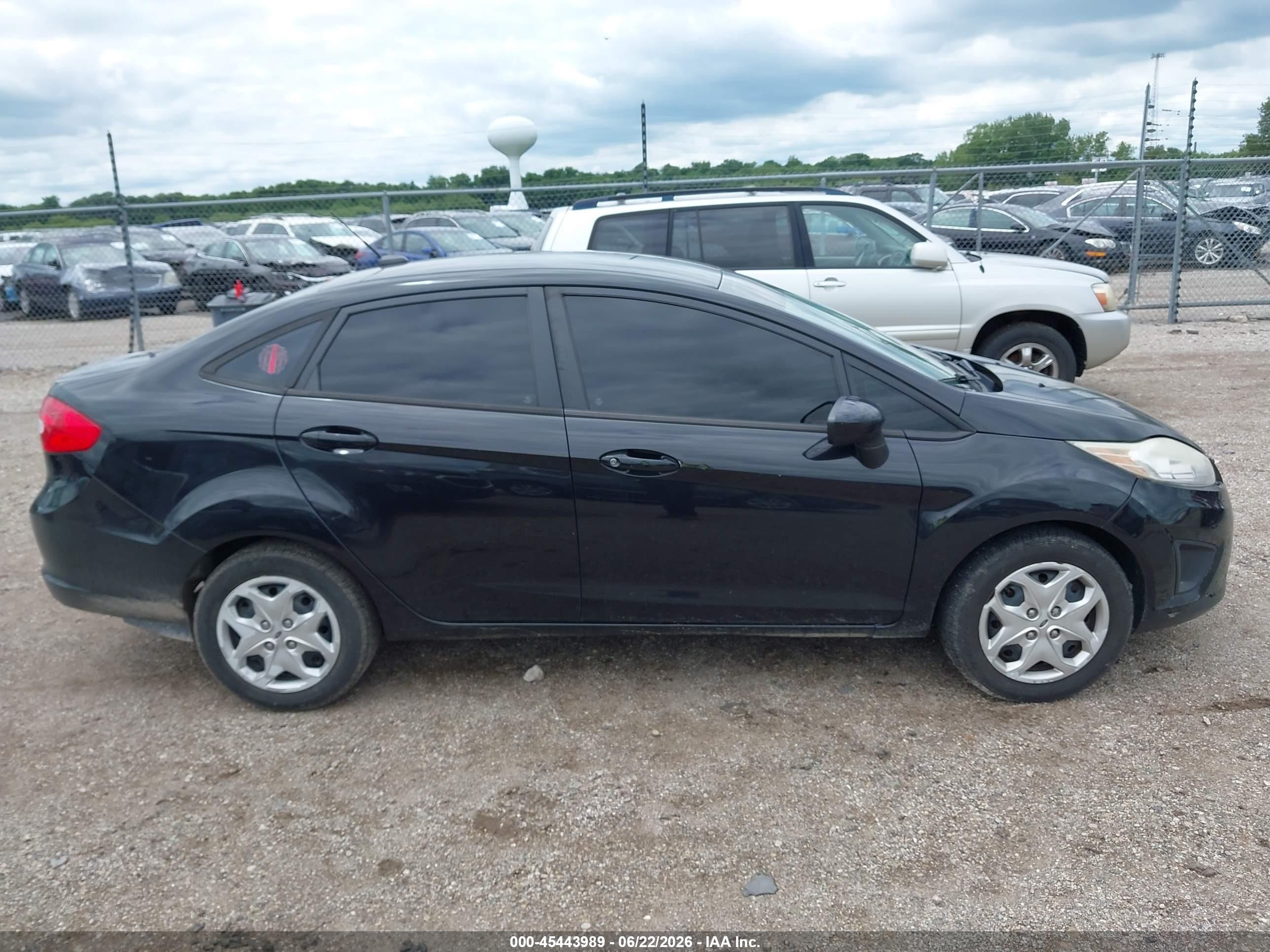 2013 Ford Fiesta S Black vin: 3FADP4AJ9DM184259