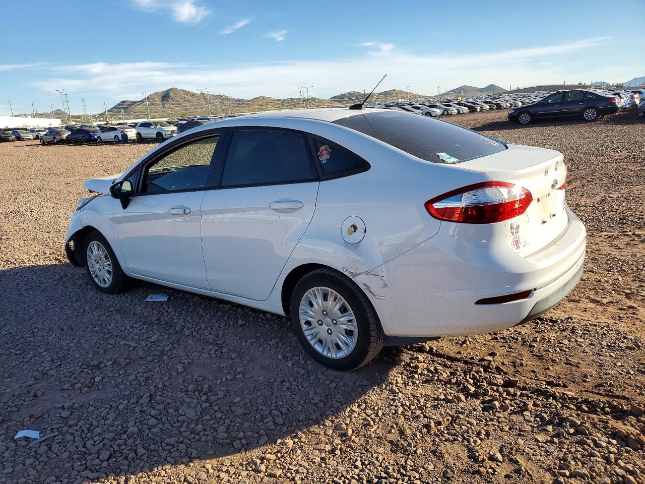 2014 Ford Fiesta S White vin: 3FADP4AJ9EM200929