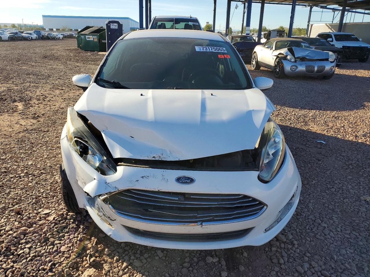 2014 Ford Fiesta S White vin: 3FADP4AJ9EM200929