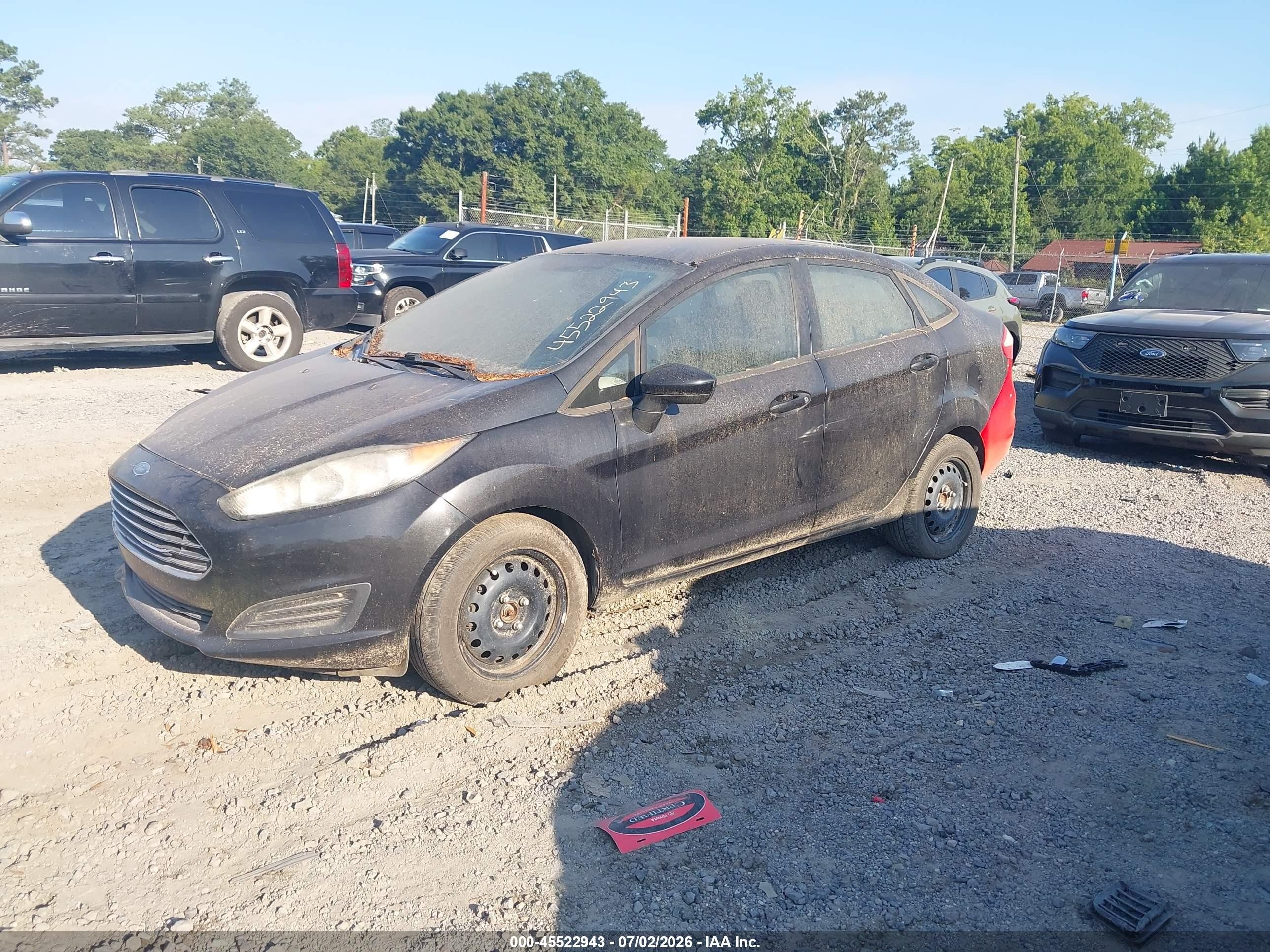 2015 Ford Fiesta S Blue vin: 3FADP4AJ9FM100489