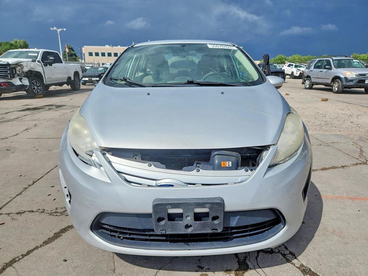 2012 Ford Fiesta S Silver vin: 3FADP4AJXCM111903