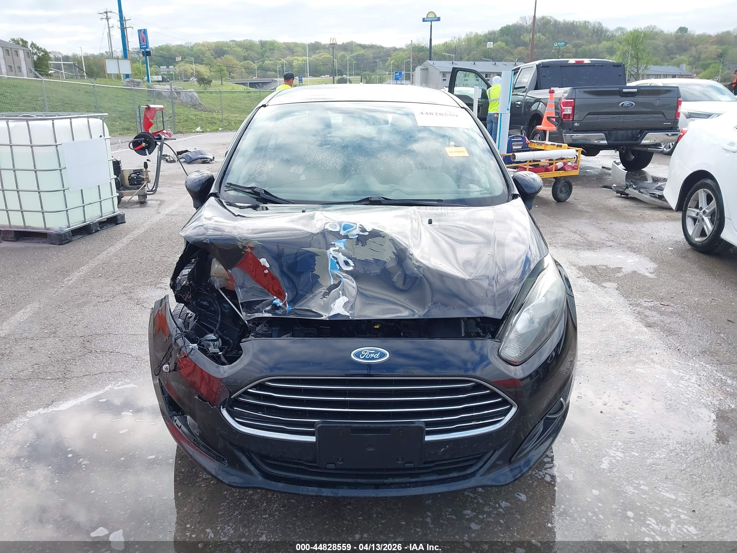 2014 Ford Fiesta S Black vin: 3FADP4AJXEM133144