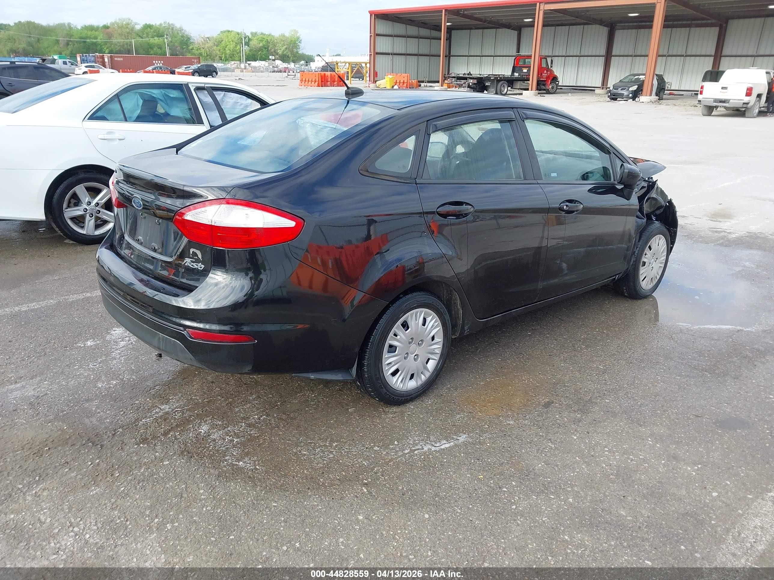 2014 Ford Fiesta S Black vin: 3FADP4AJXEM133144