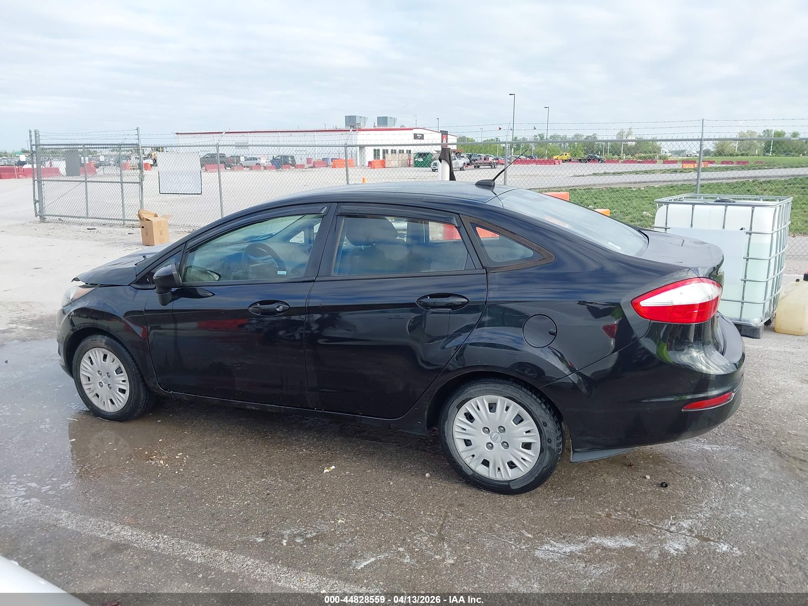 2014 Ford Fiesta S Black vin: 3FADP4AJXEM133144