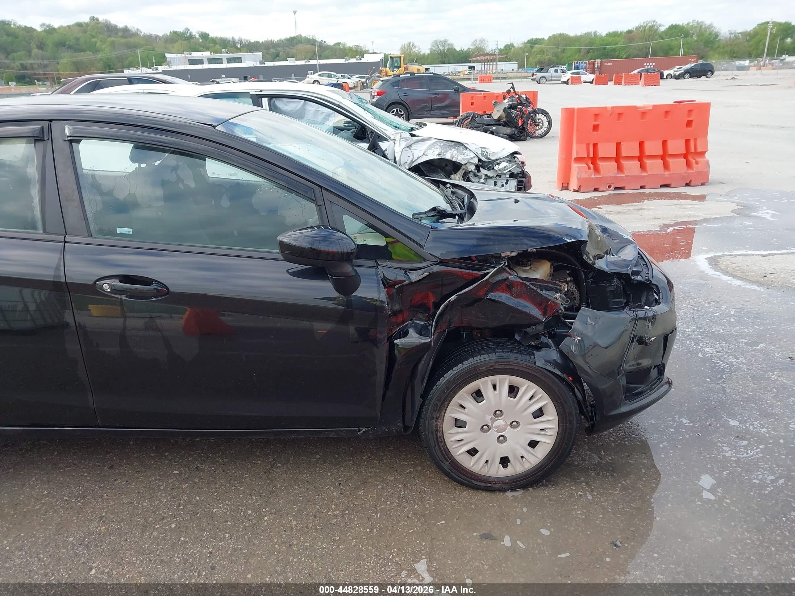 2014 Ford Fiesta S Black vin: 3FADP4AJXEM133144
