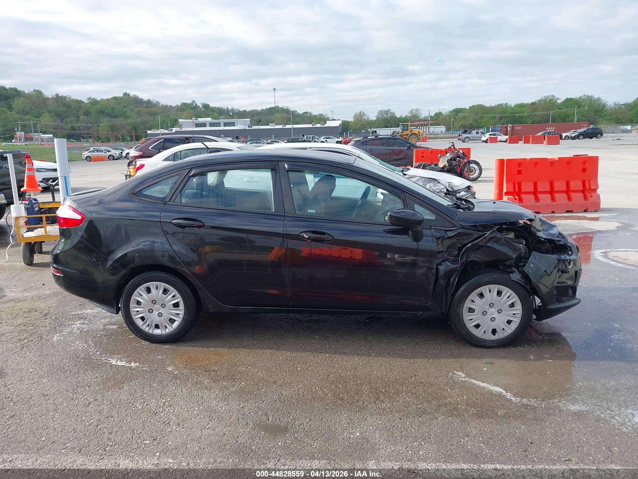 2014 Ford Fiesta S Black vin: 3FADP4AJXEM133144