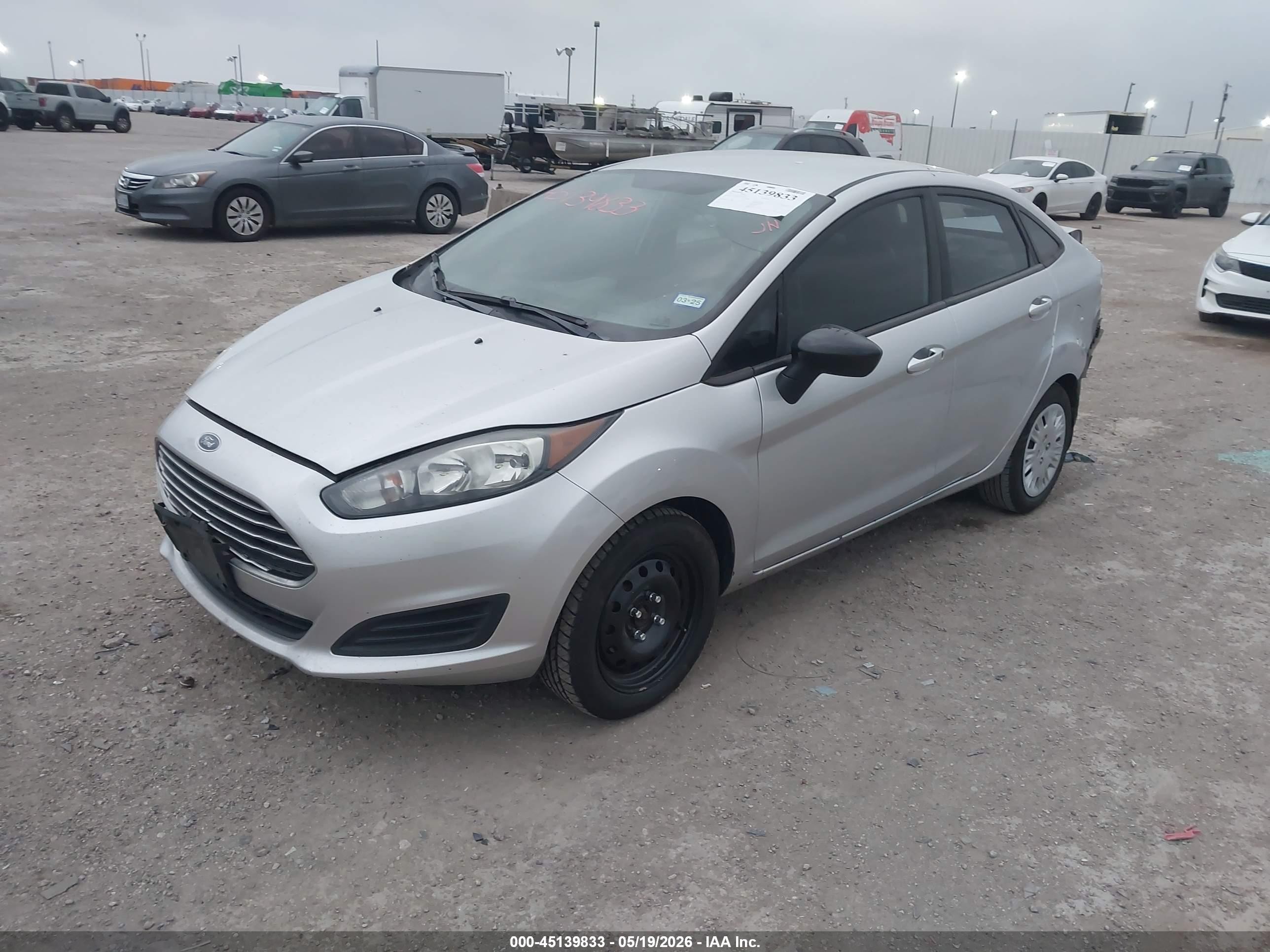 2018 Ford Fiesta S Silver vin: 3FADP4AJXJM142694